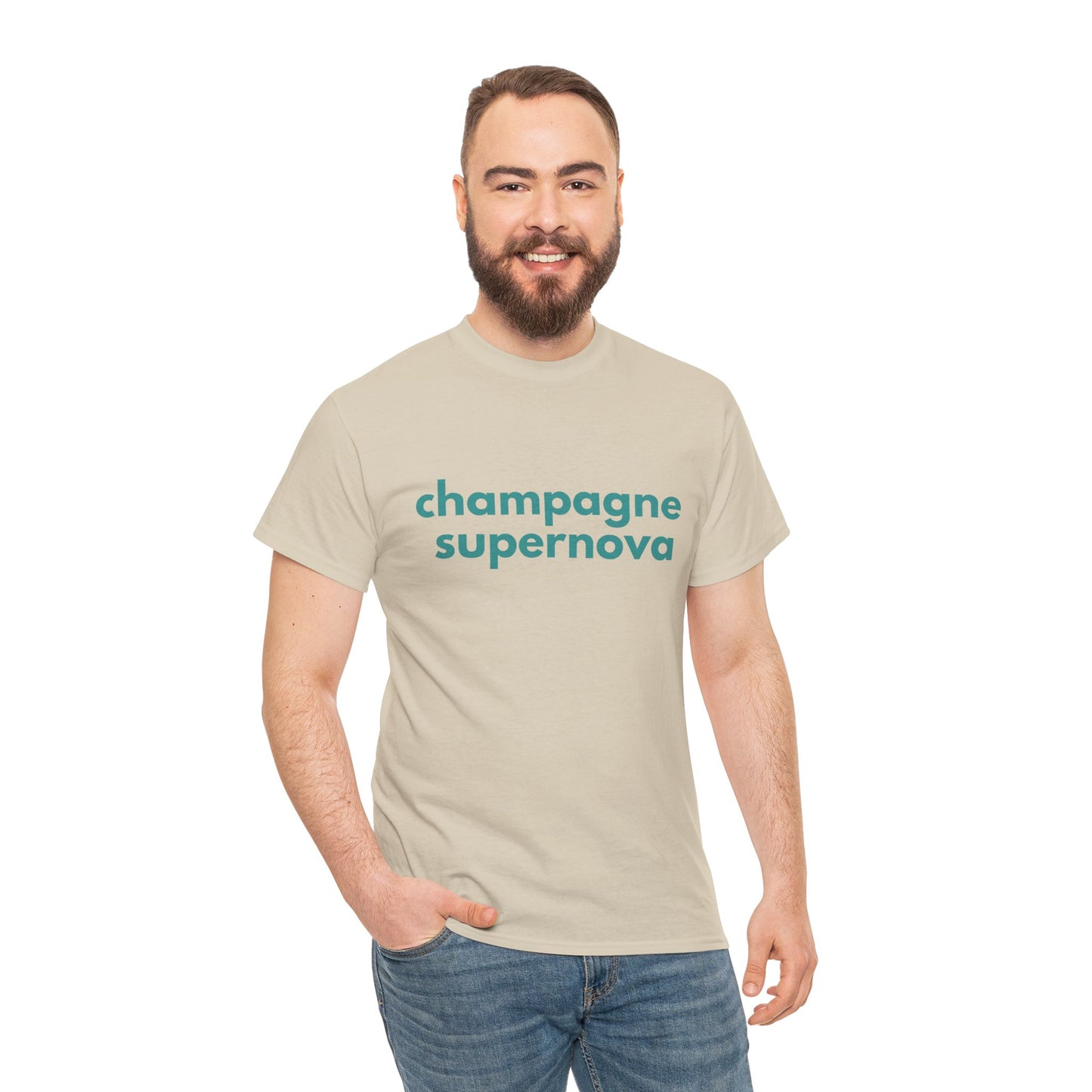 Unisex Champagne Supernova band t-shirt – perfect for Oasis fans