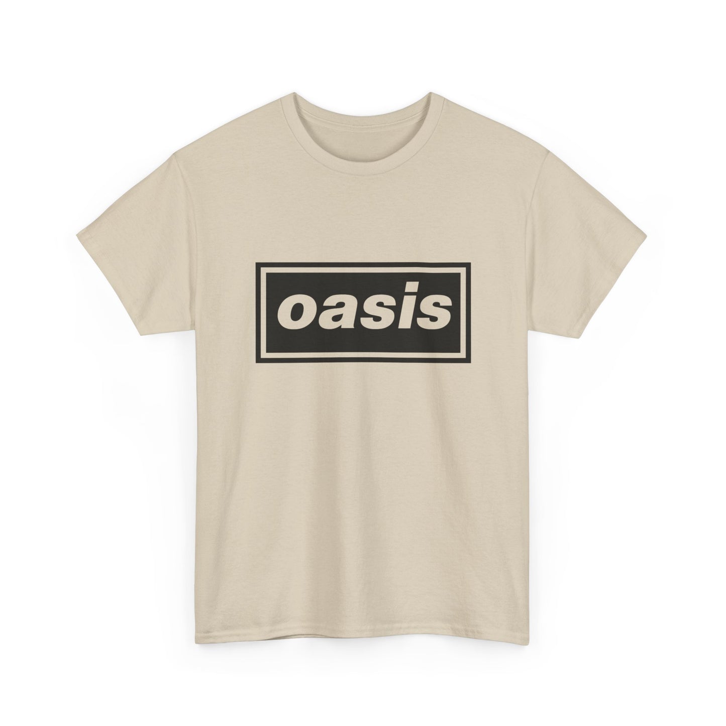 Classic band logo style shirt perfect for Oasis reunion shows
