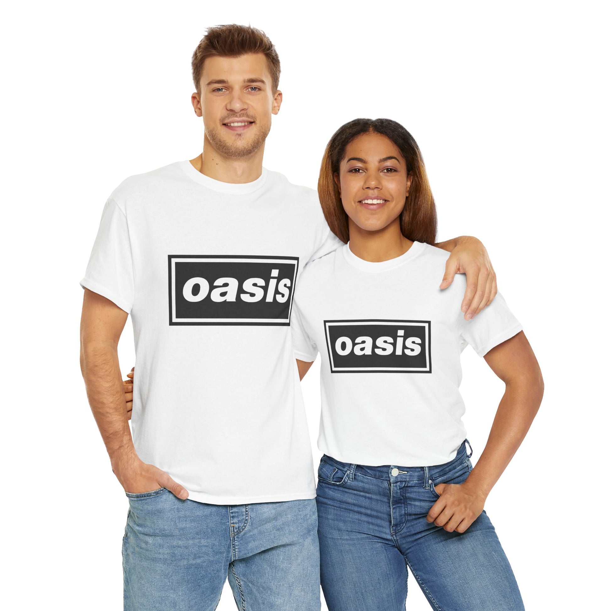 90s Britpop inspired logo shirt to wear to Oasis tour events