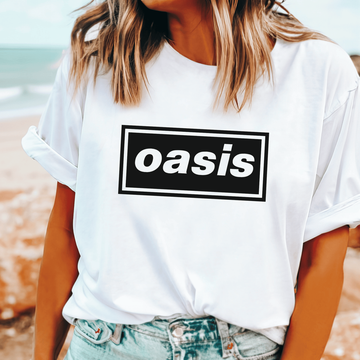 Oasis inspired band logo t-shirt for the Live 25 tour