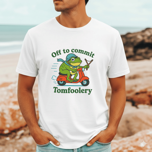 Funny frog meme t-shirt – Off to Commit Tomfoolery design
