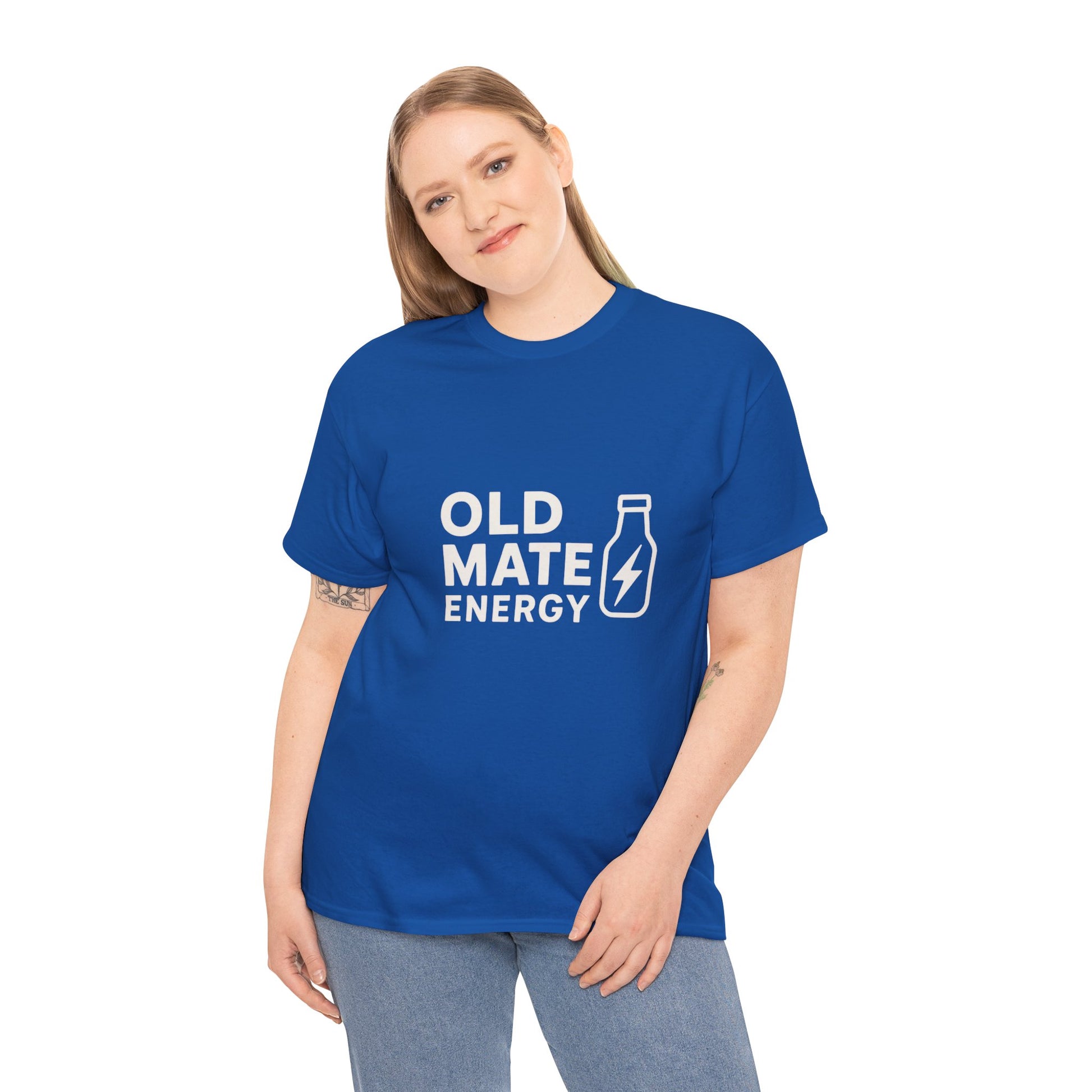 Old Mate Energy Aussie slang t-shirt ideal for pub sessions and weekend BBQs