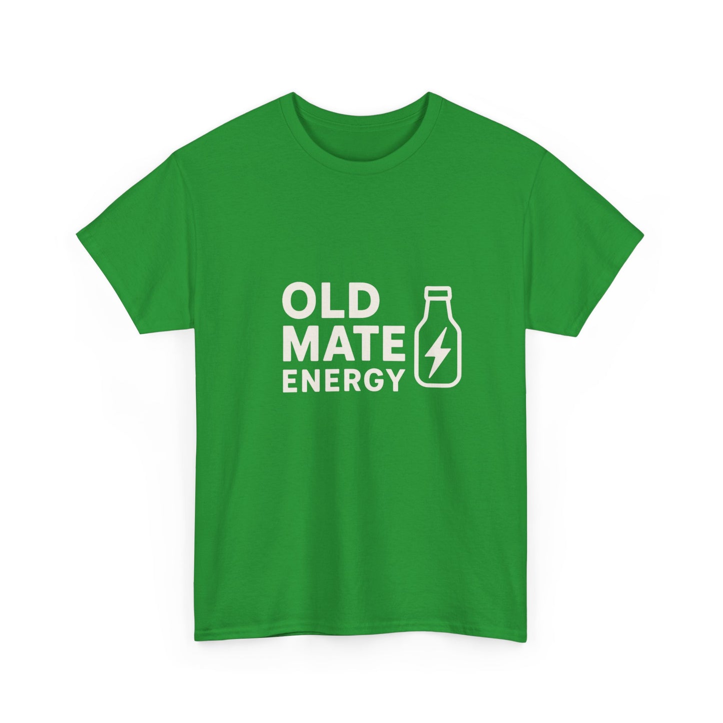 Classic Aussie humour tee featuring Old Mate Energy slogan
