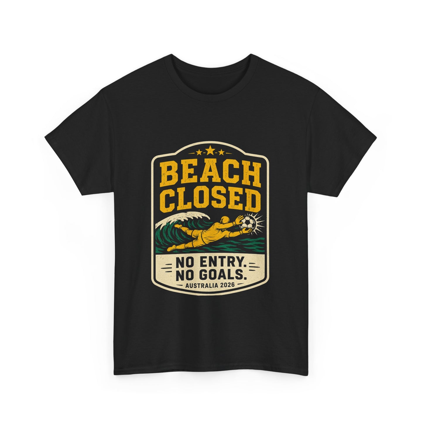 Patrick Beach Socceroos World Cup Goalkeeper Tee | Beach Closed T-Shirt