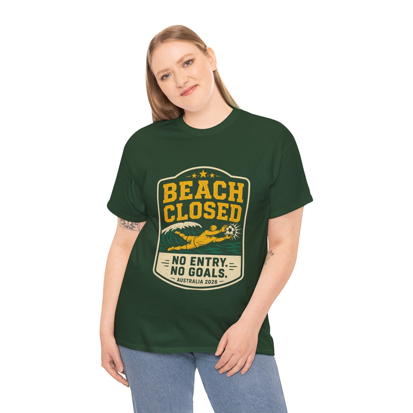 Patrick Beach Socceroos World Cup Goalkeeper Tee | Beach Closed T-Shirt