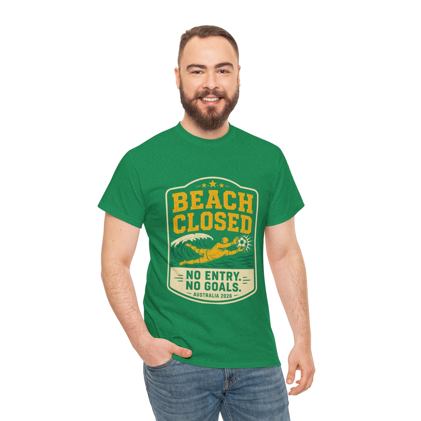 Patrick Beach Socceroos World Cup Goalkeeper Tee | Beach Closed T-Shirt