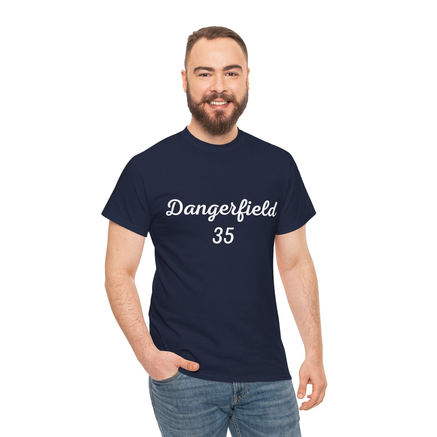 Blue and white Patrick Dangerfield number 35 supporter tee for Cats fans