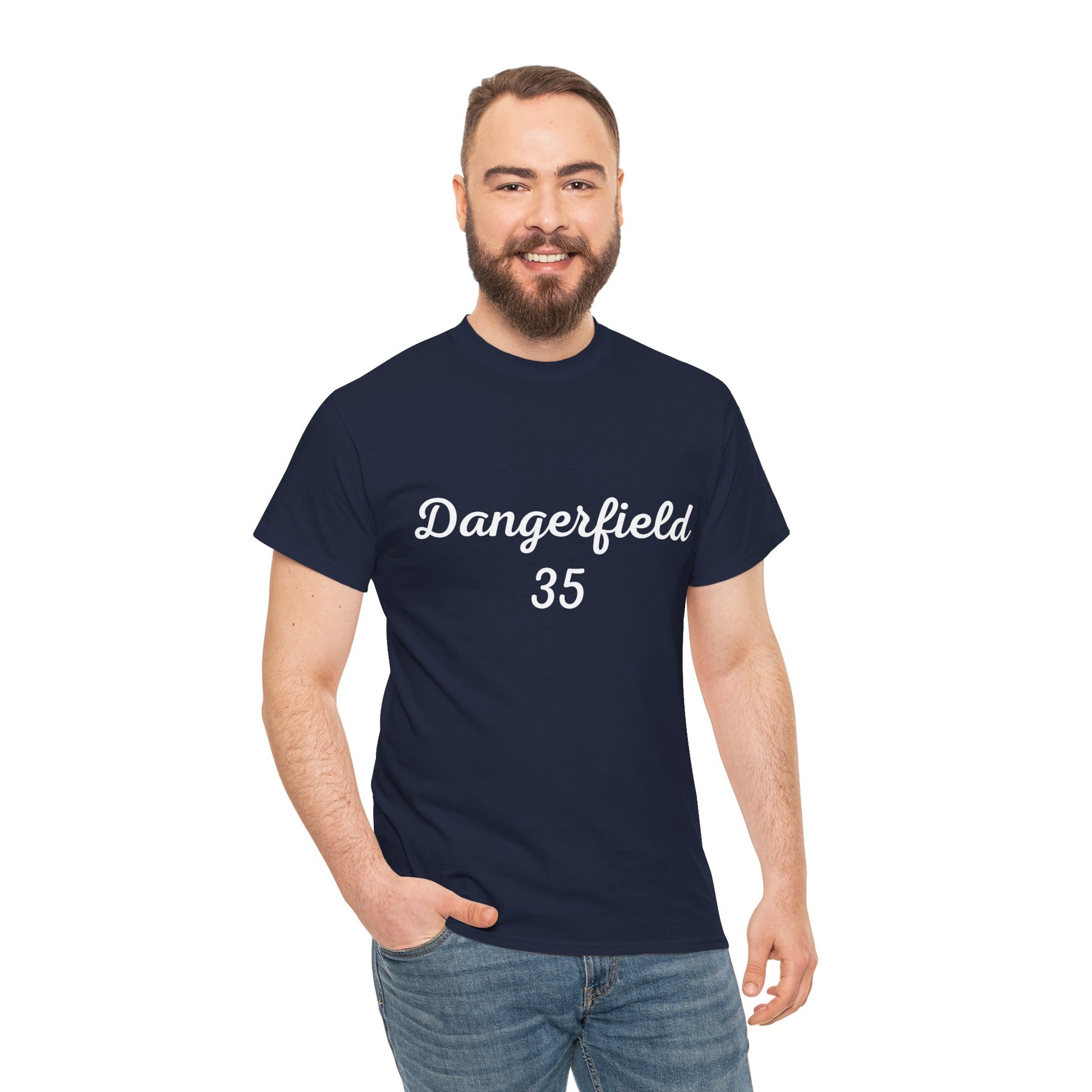 Blue and white Patrick Dangerfield number 35 supporter tee for Cats fans