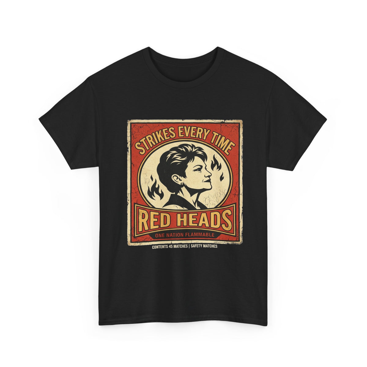 Pauline Hanson Red Heads T-Shirt | One Nation Flammable Satire