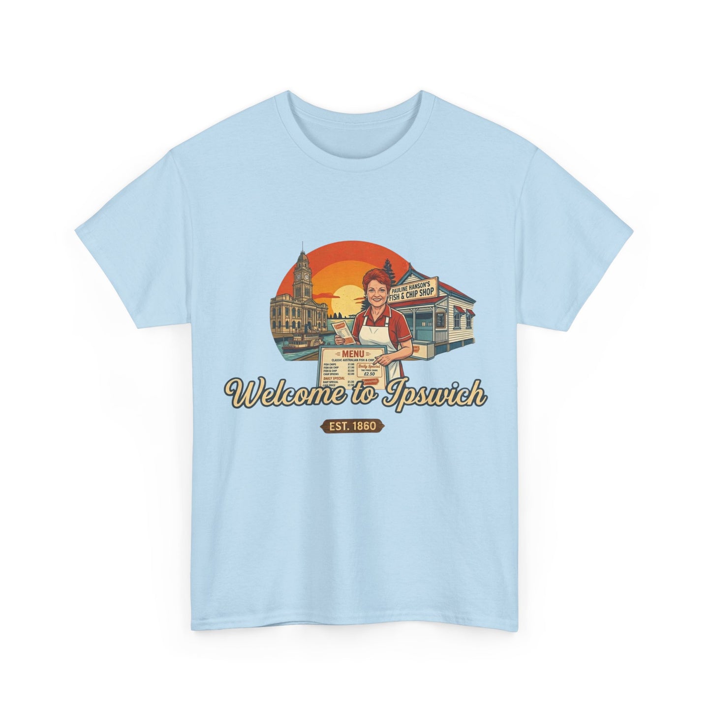 Pauline Hanson One Nation Ipswich landmarks t-shirt
