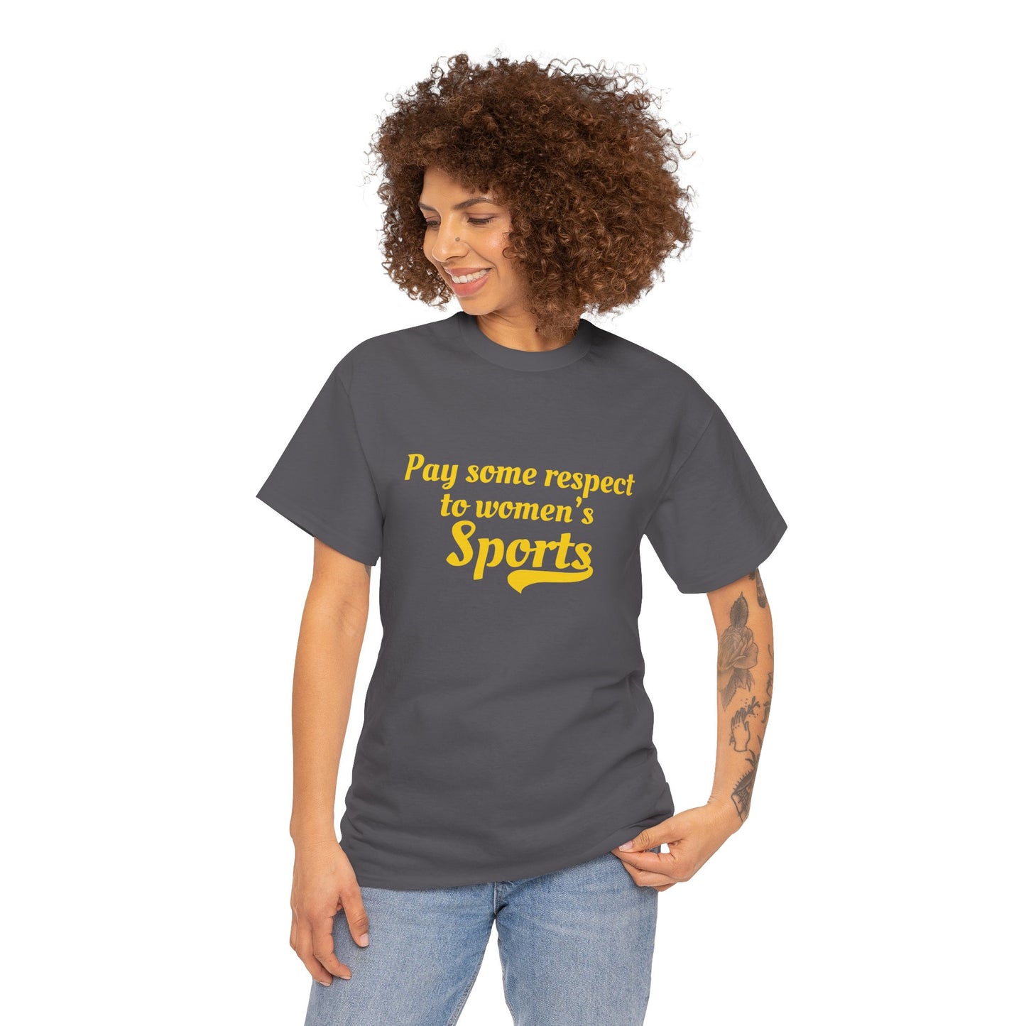 "Pay Some Respect to Women's Sports" shirt for advocates and allies