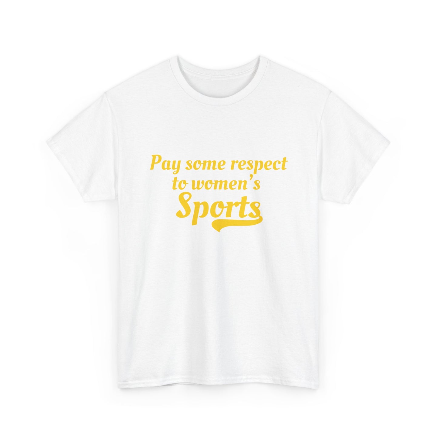 Feminist sports tee supporting women's athletics and equality