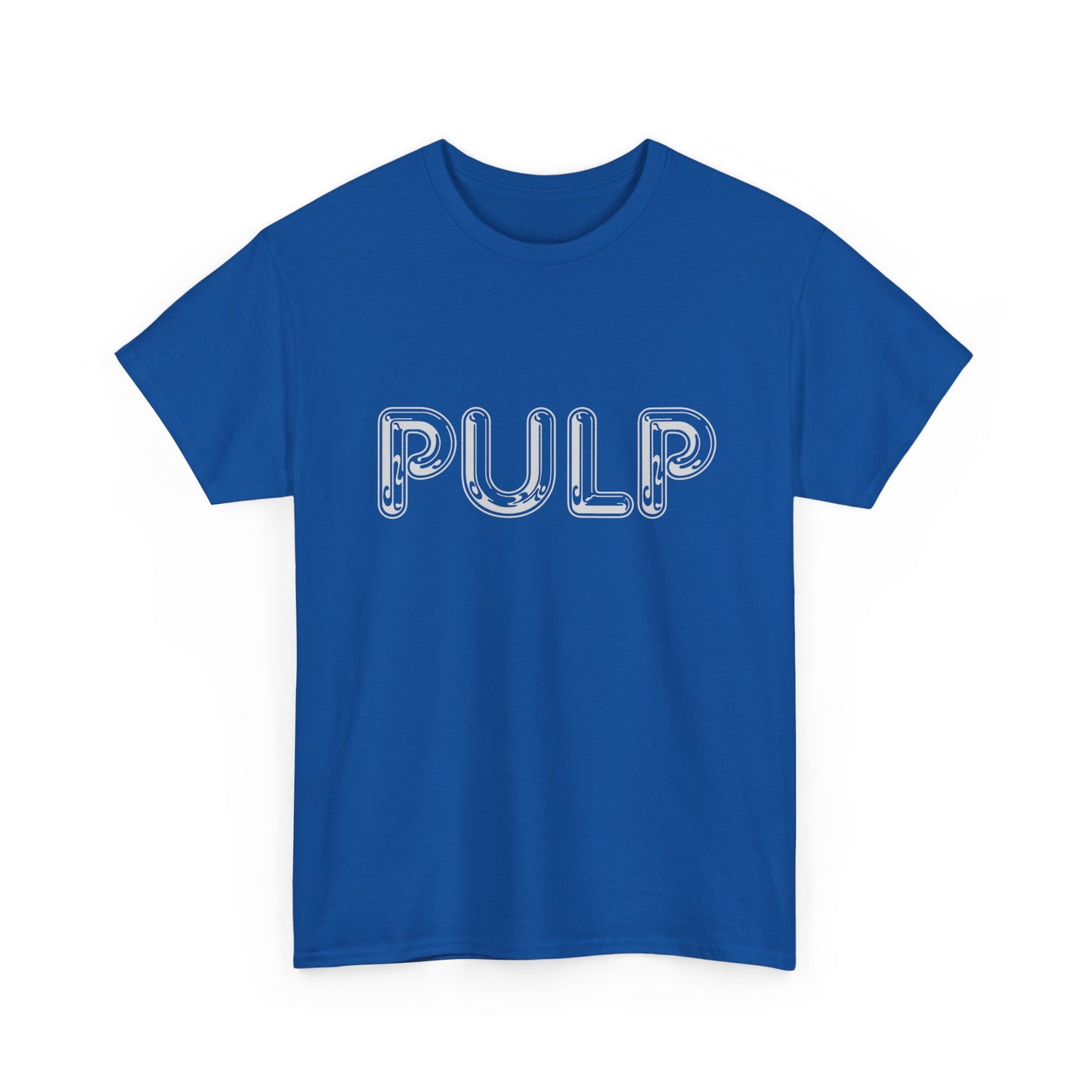 Unisex "Pulp" t-shirt featuring a bold design honoring the Britpop band and Jarvis Cocker's musical legacy.