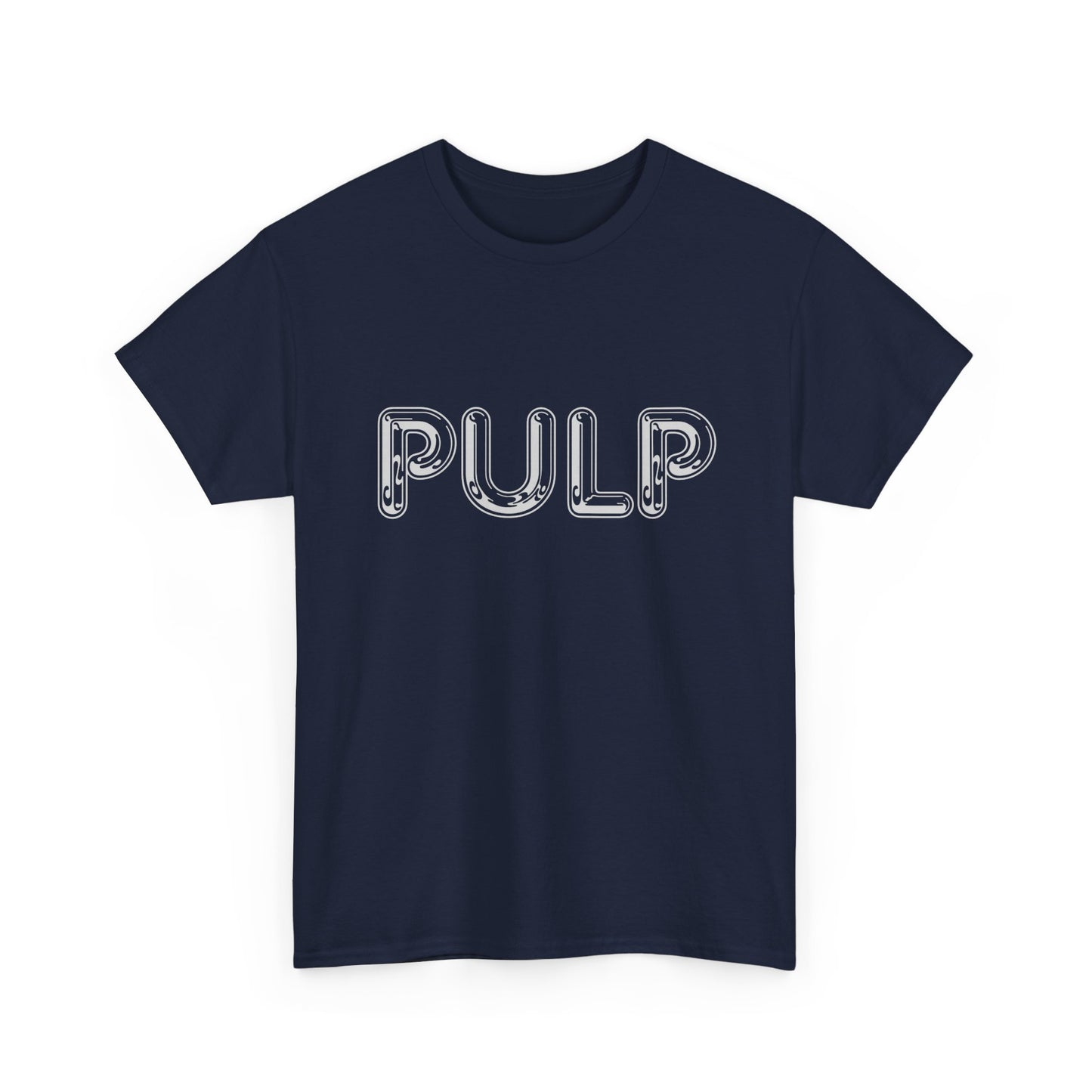 Stylish "Pulp" band tee, celebrating Jarvis Cocker’s iconic Britpop sound and influence.