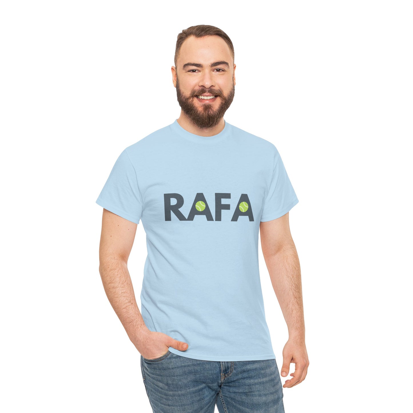 RAFA t-shirt honouring Spain’s tennis hero and Grand Slam legend Rafael Nadal