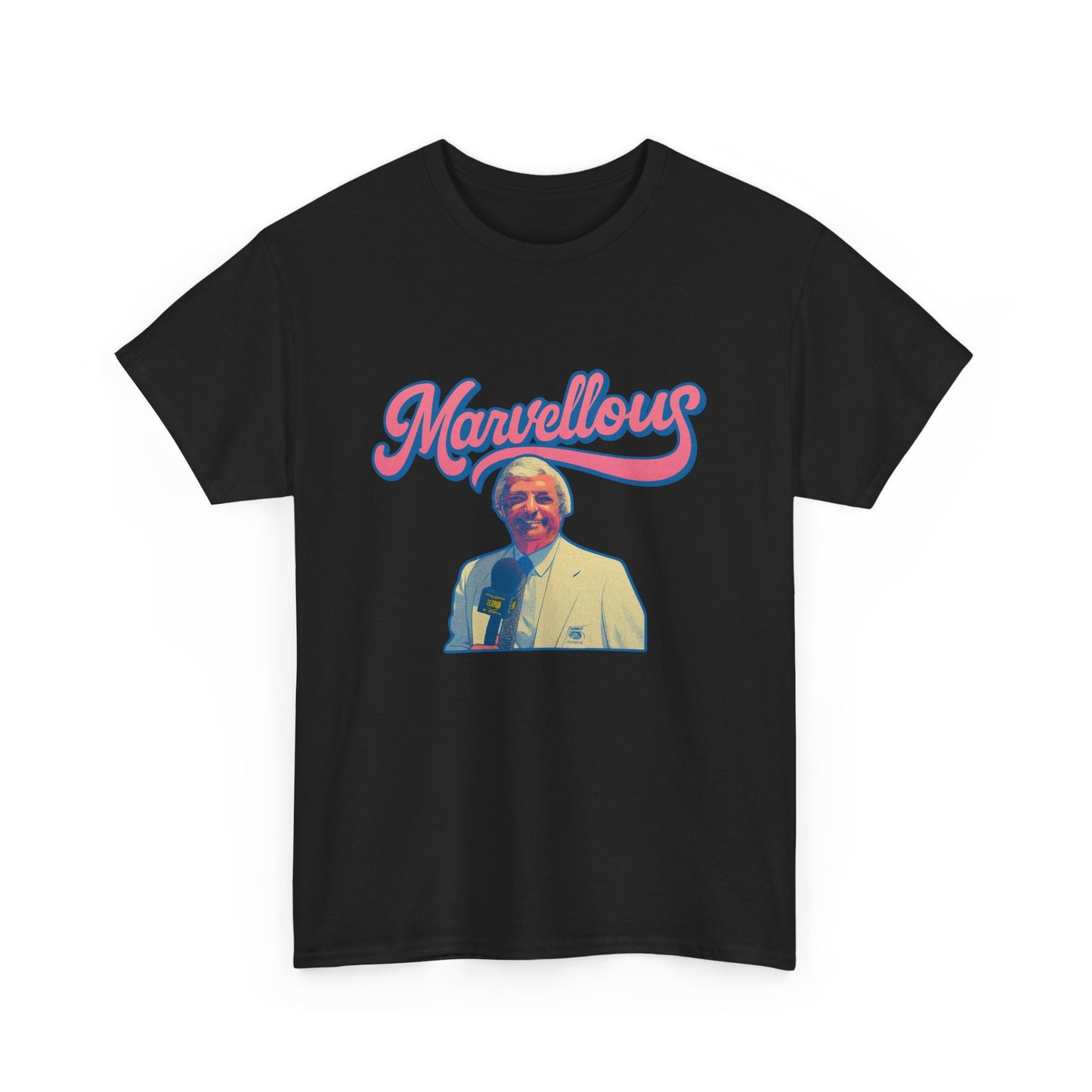 Vintage-style cartoon Richie Benaud Marvellous shirt