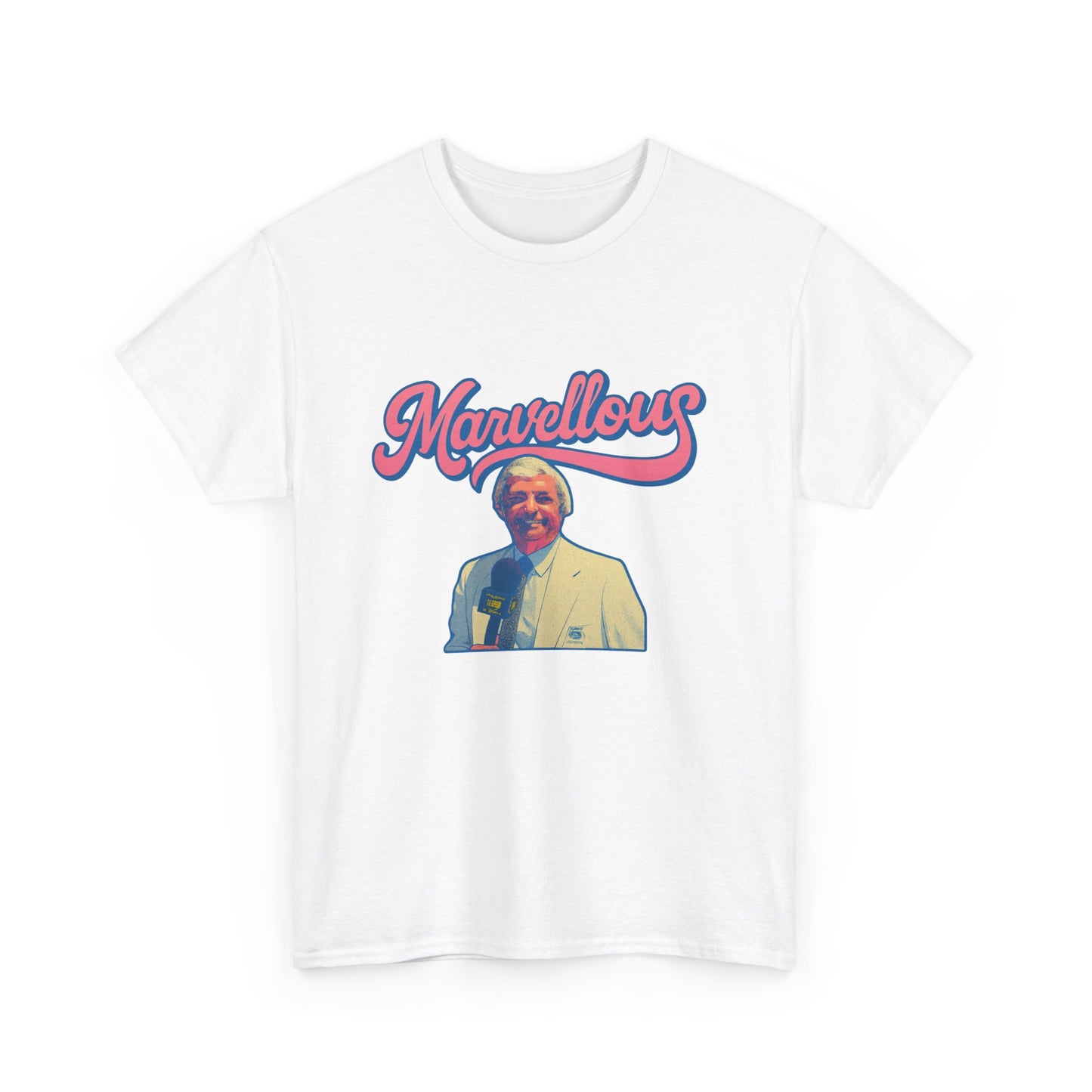 Retro Richie Benaud graphic tee with Marvellous quote