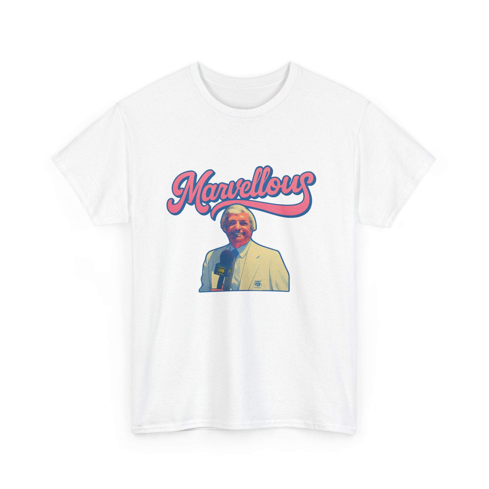 Retro Richie Benaud graphic tee with Marvellous quote