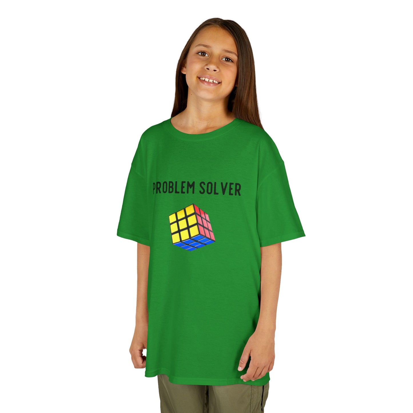 Problem Solver cube shirt for kids who love brain teasers