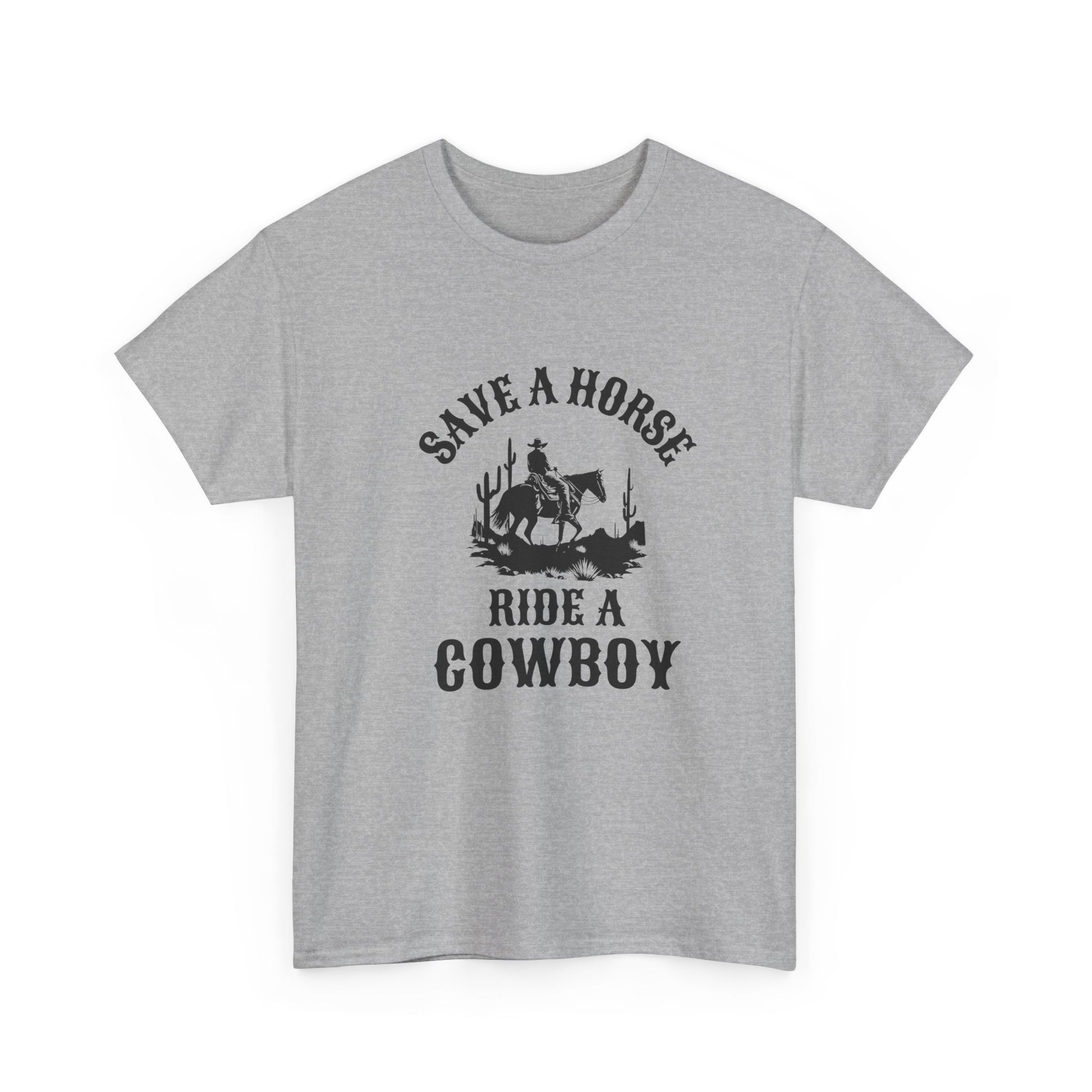 Funny cowboy t-shirt with bold western design