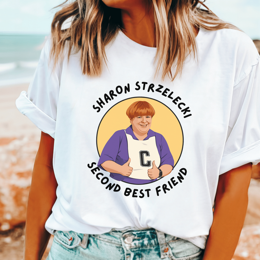 Magda Szubanski Sharon Strzelecki “Second Best Friend” tee – classic Kath & Kim fan shirt