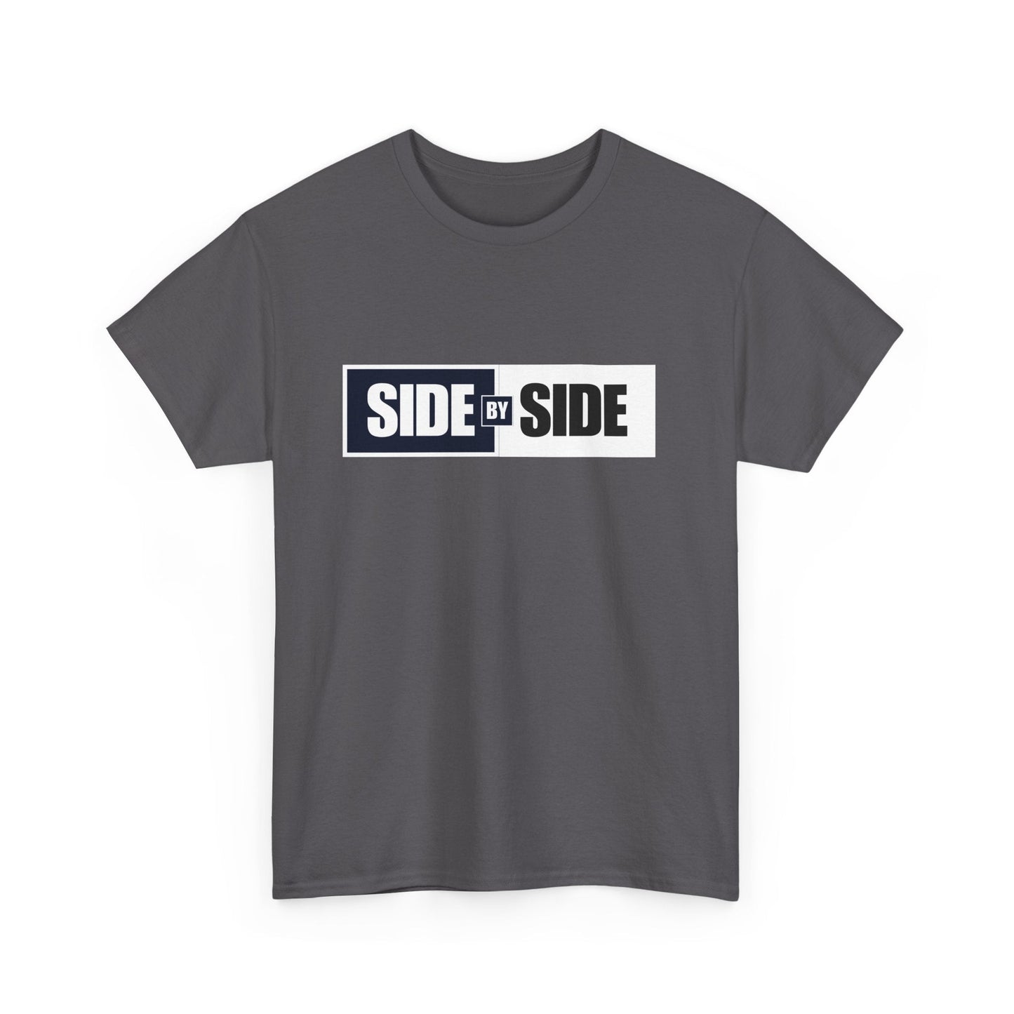Support the Pies with this bold Side by Side t-shirt in Collingwood colours
