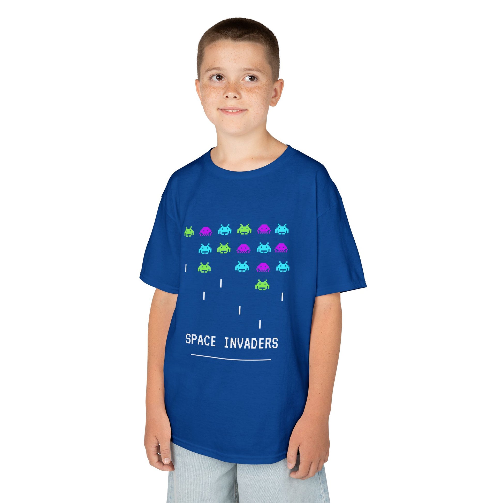 Soft cotton Space Invaders t-shirt for retro-loving kids