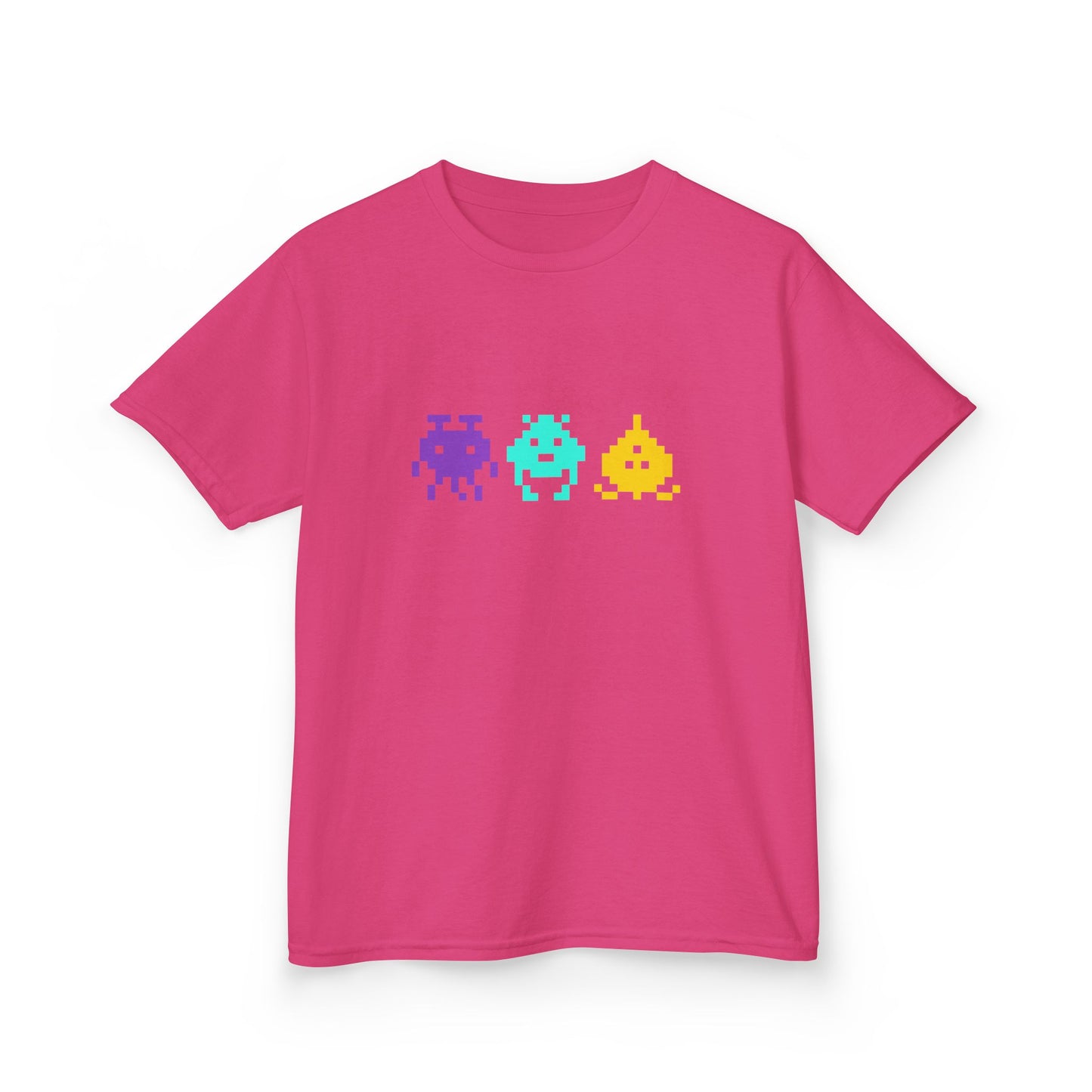 Fun kids gamer tee featuring classic 80s arcade characters