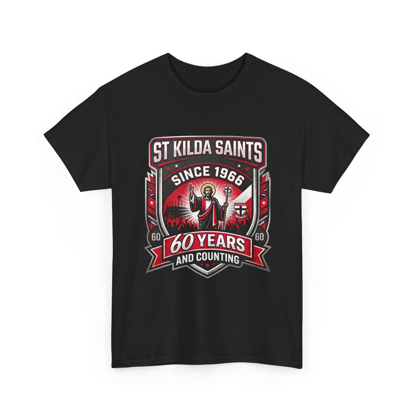 Funny St Kilda Saints T-shirt - 60 Years and Counting T-Shirt