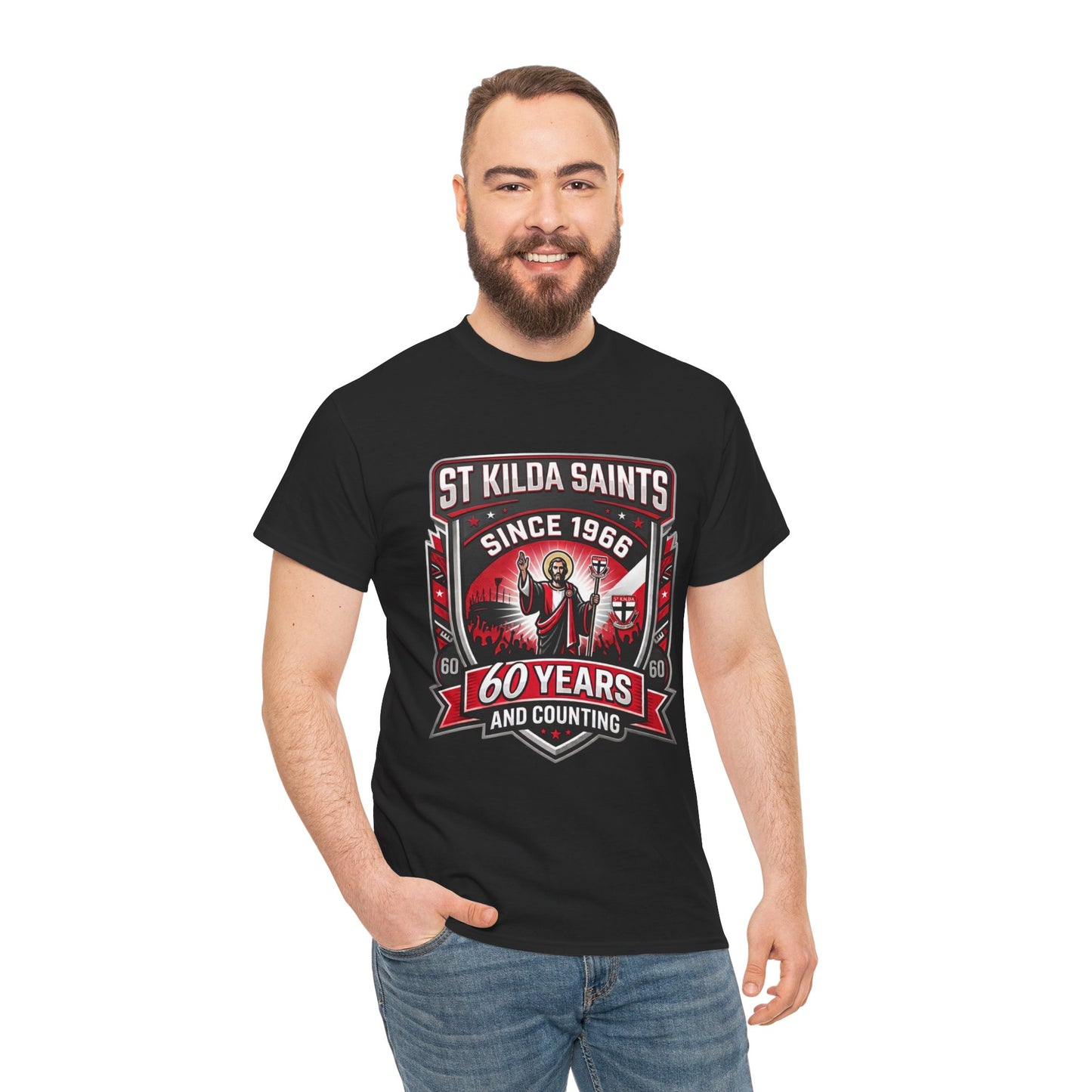 Funny St Kilda Saints T-shirt - 60 Years and Counting T-Shirt