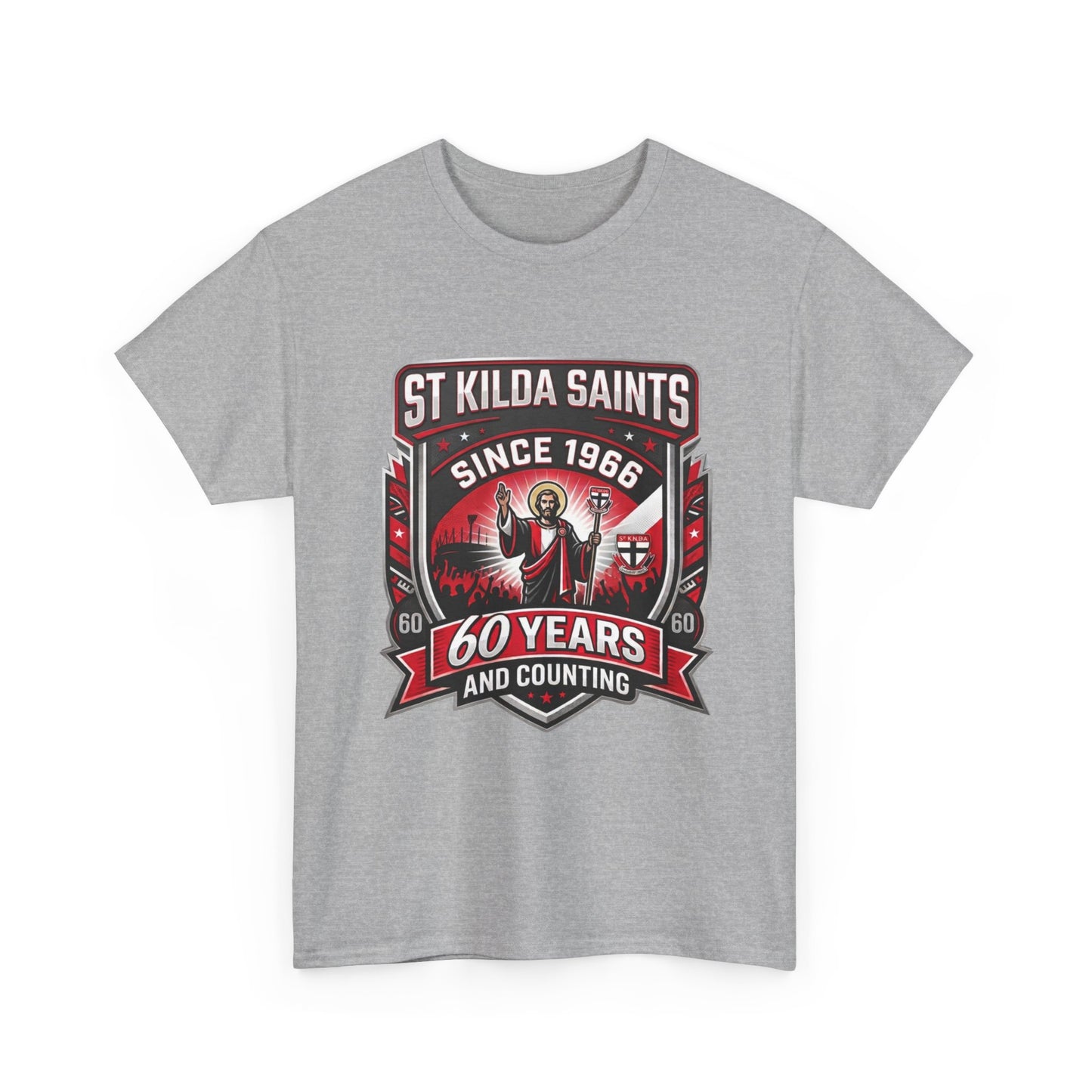 Funny St Kilda Saints T-shirt - 60 Years and Counting T-Shirt
