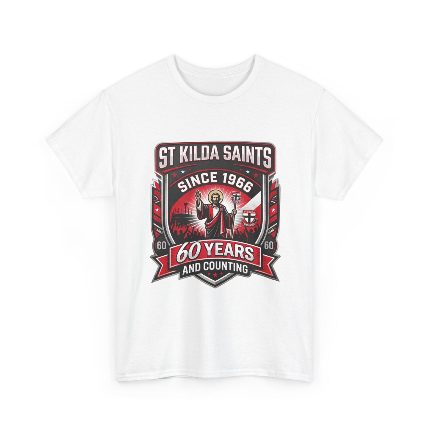 Funny St Kilda Saints T-shirt - 60 Years and Counting T-Shirt