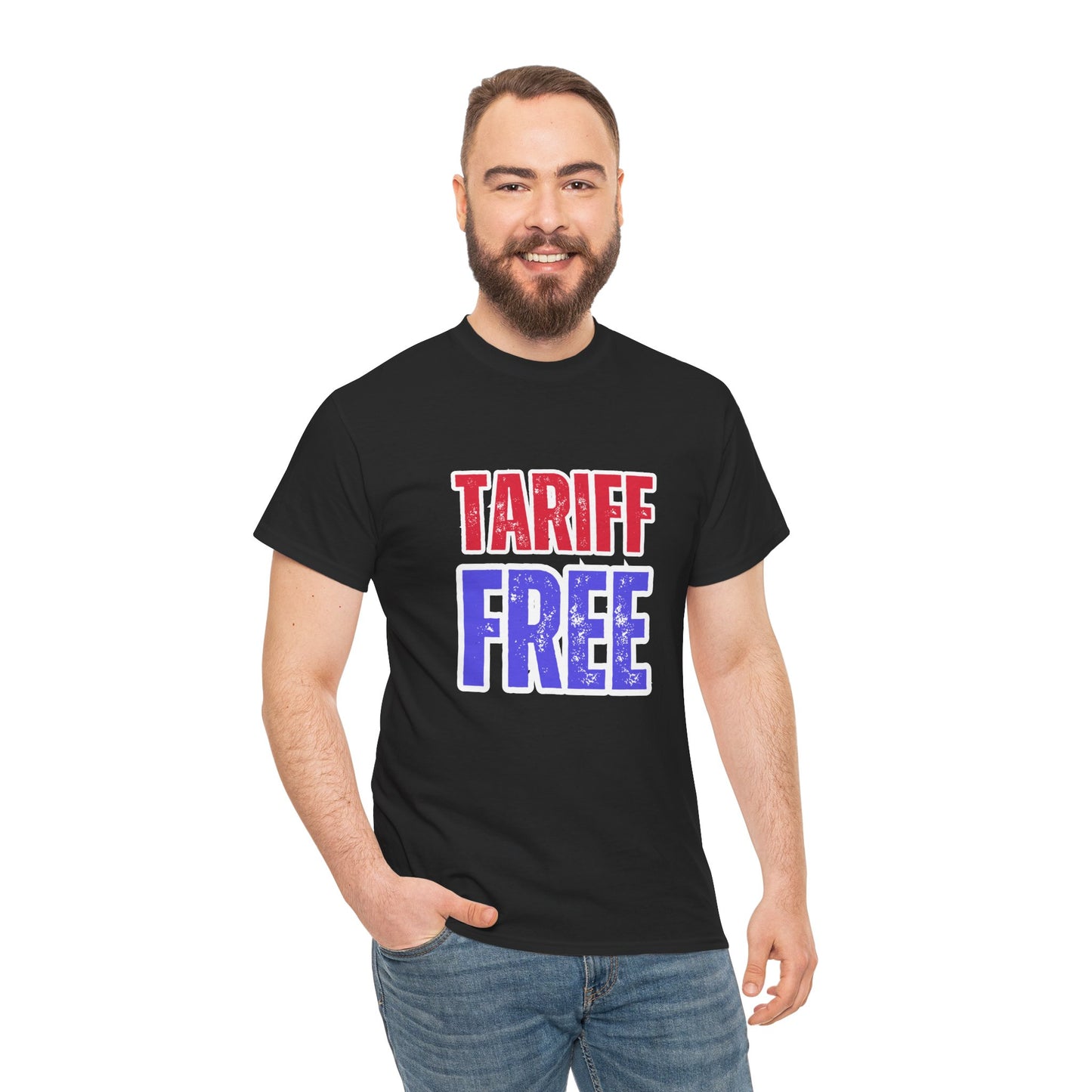 Bold Tariff Free graphic tee for politically aware shoppers