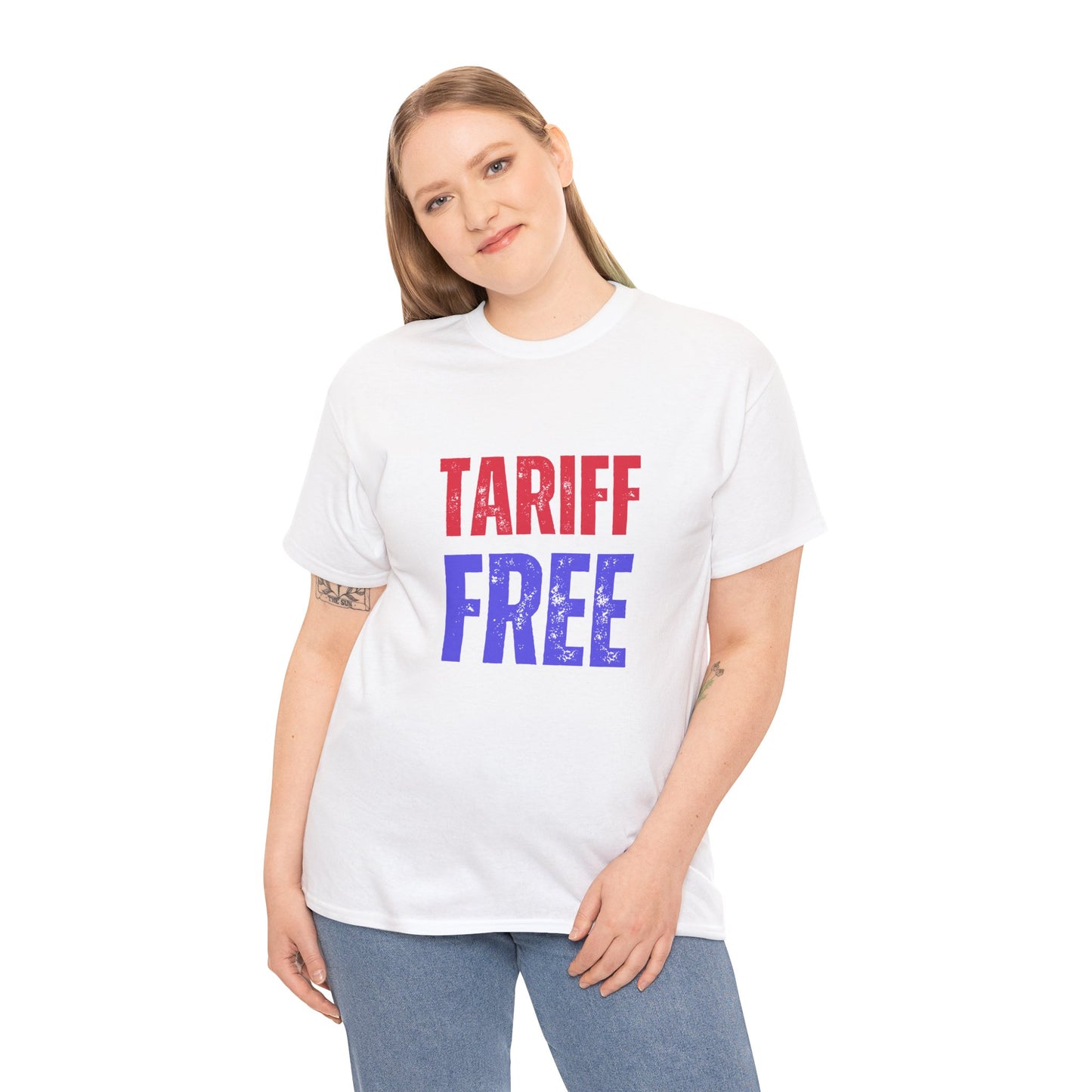 Tariff Free minimalist protest shirt with political edge