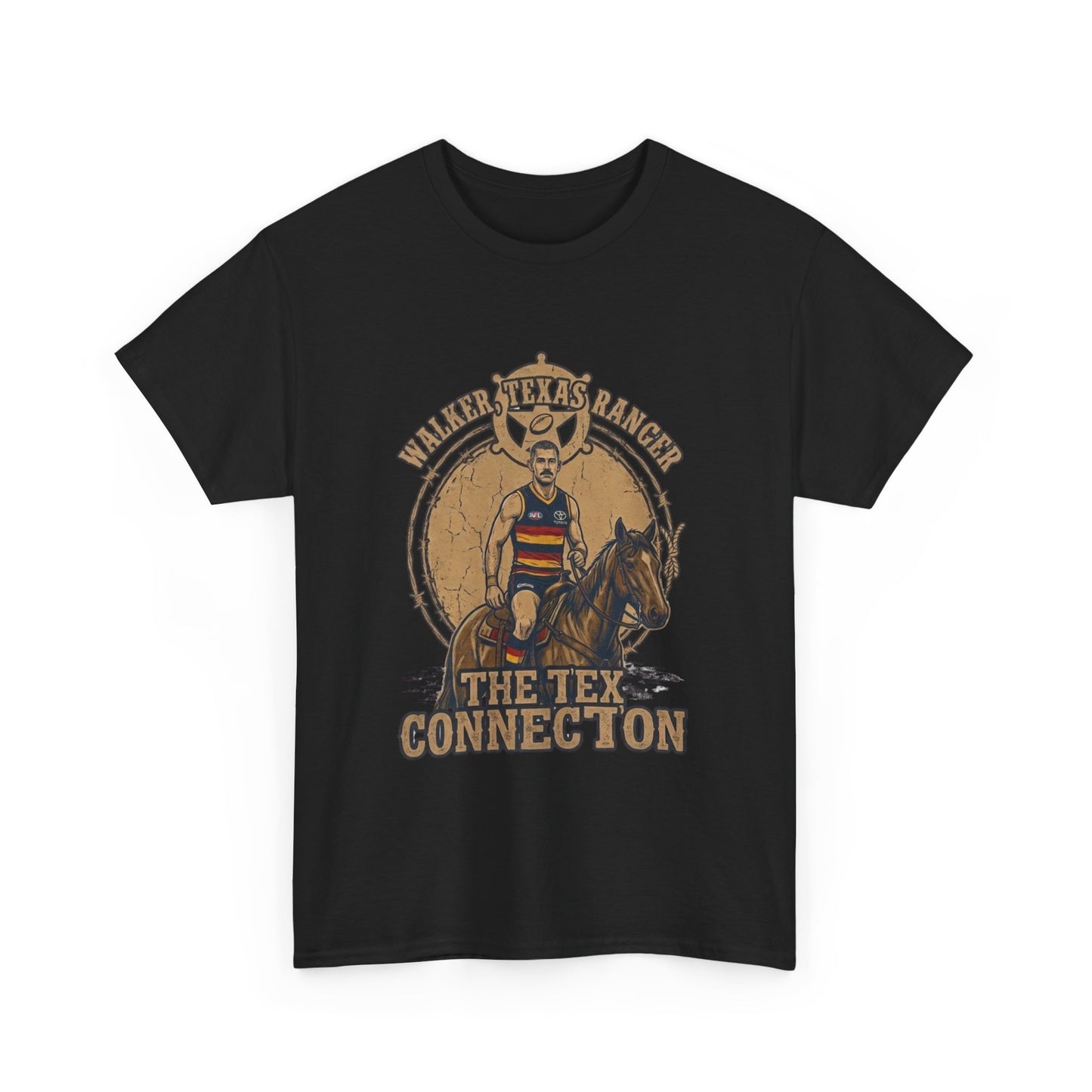 Walker Texas Ranger T-Shirt | Taylor "Tex" Walker Adelaide Crows Western Fan Tee