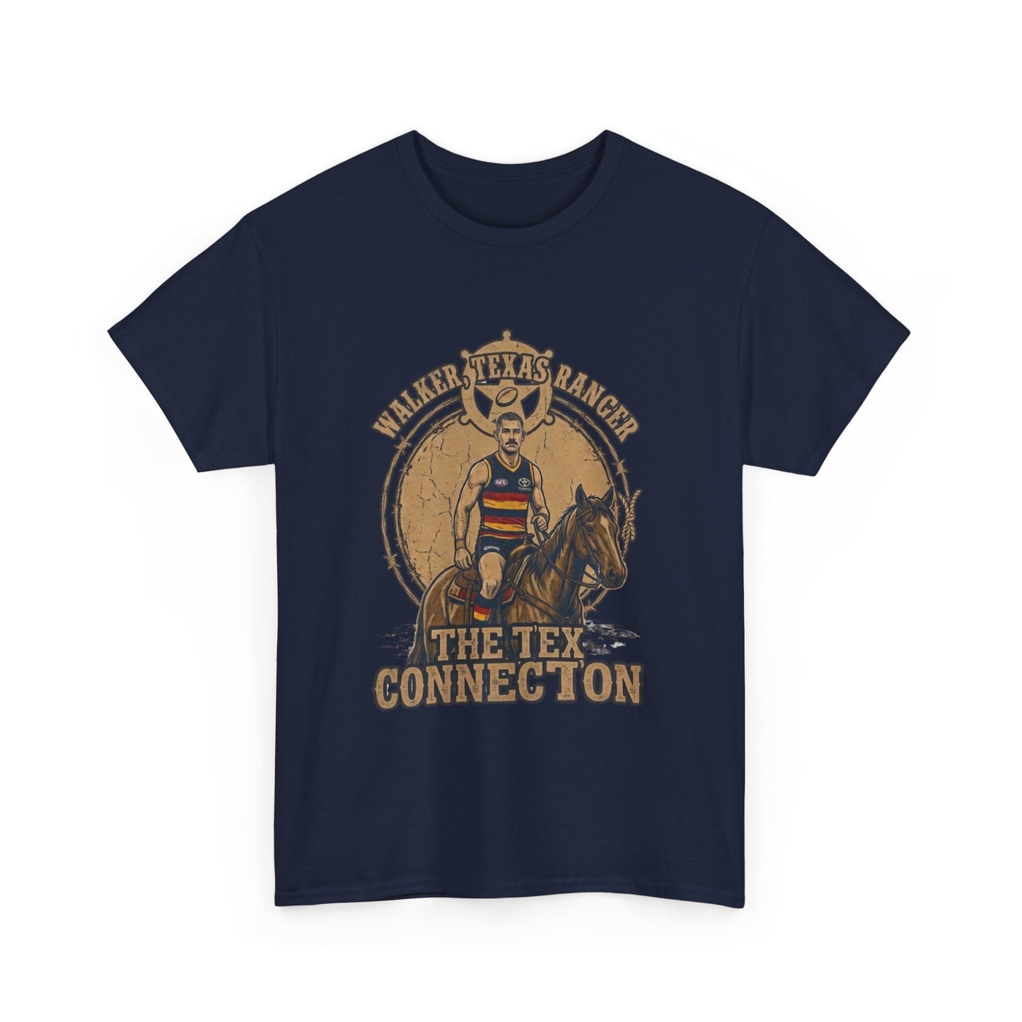 Walker Texas Ranger T-Shirt | Taylor "Tex" Walker Adelaide Crows Western Fan Tee