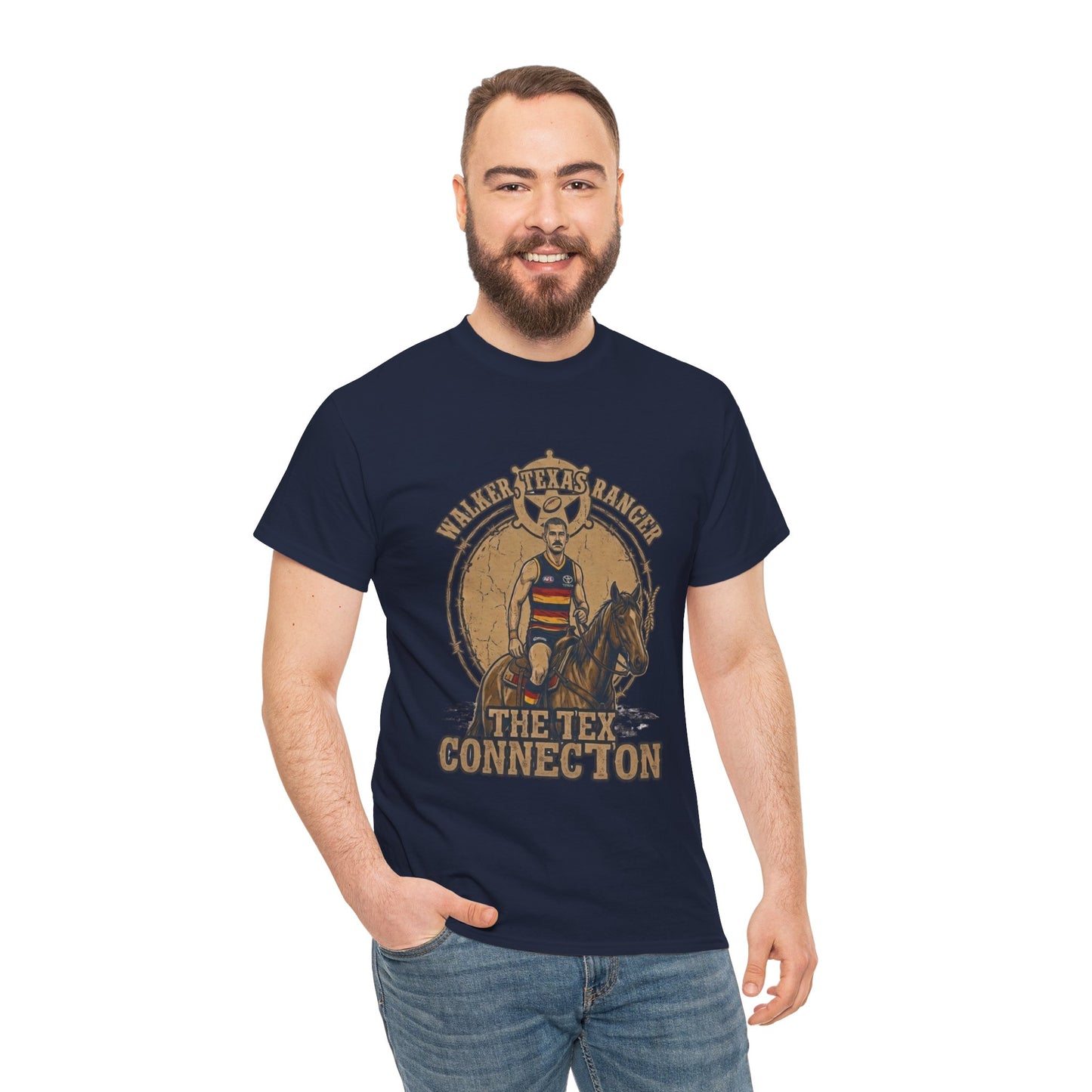 Walker Texas Ranger T-Shirt | Taylor "Tex" Walker Adelaide Crows Western Fan Tee