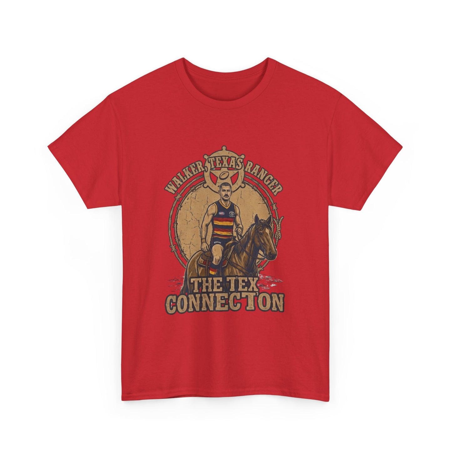 Walker Texas Ranger T-Shirt | Taylor "Tex" Walker Adelaide Crows Western Fan Tee