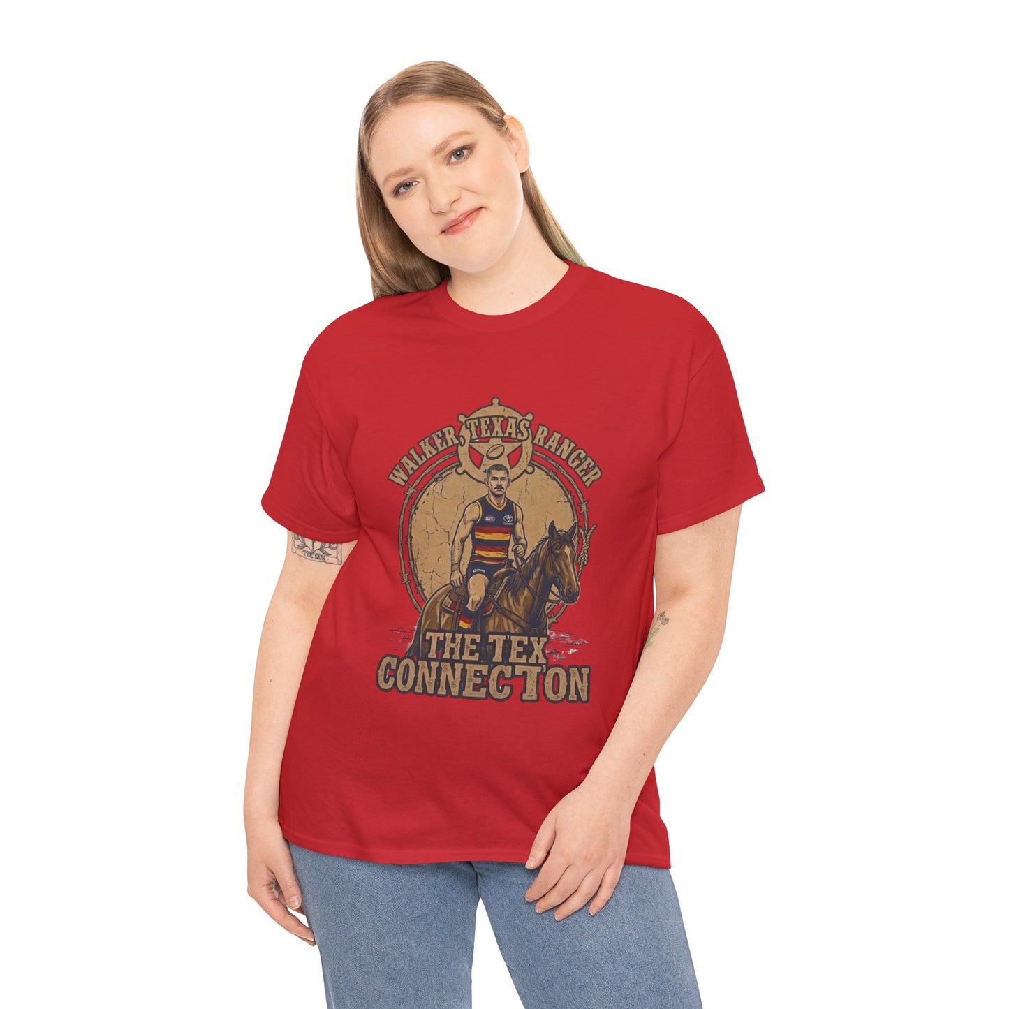 Walker Texas Ranger T-Shirt | Taylor "Tex" Walker Adelaide Crows Western Fan Tee