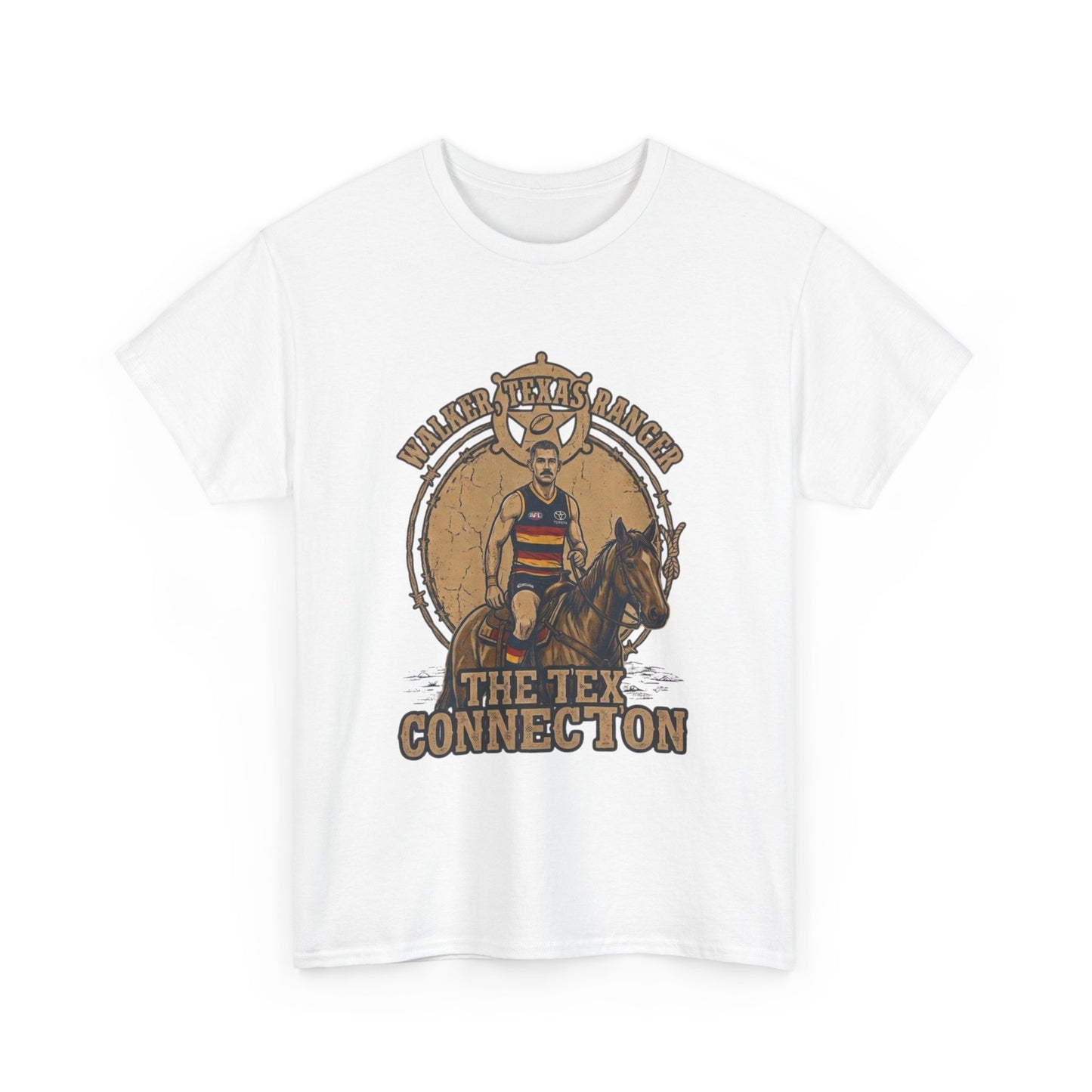Walker Texas Ranger T-Shirt | Taylor "Tex" Walker Adelaide Crows Western Fan Tee