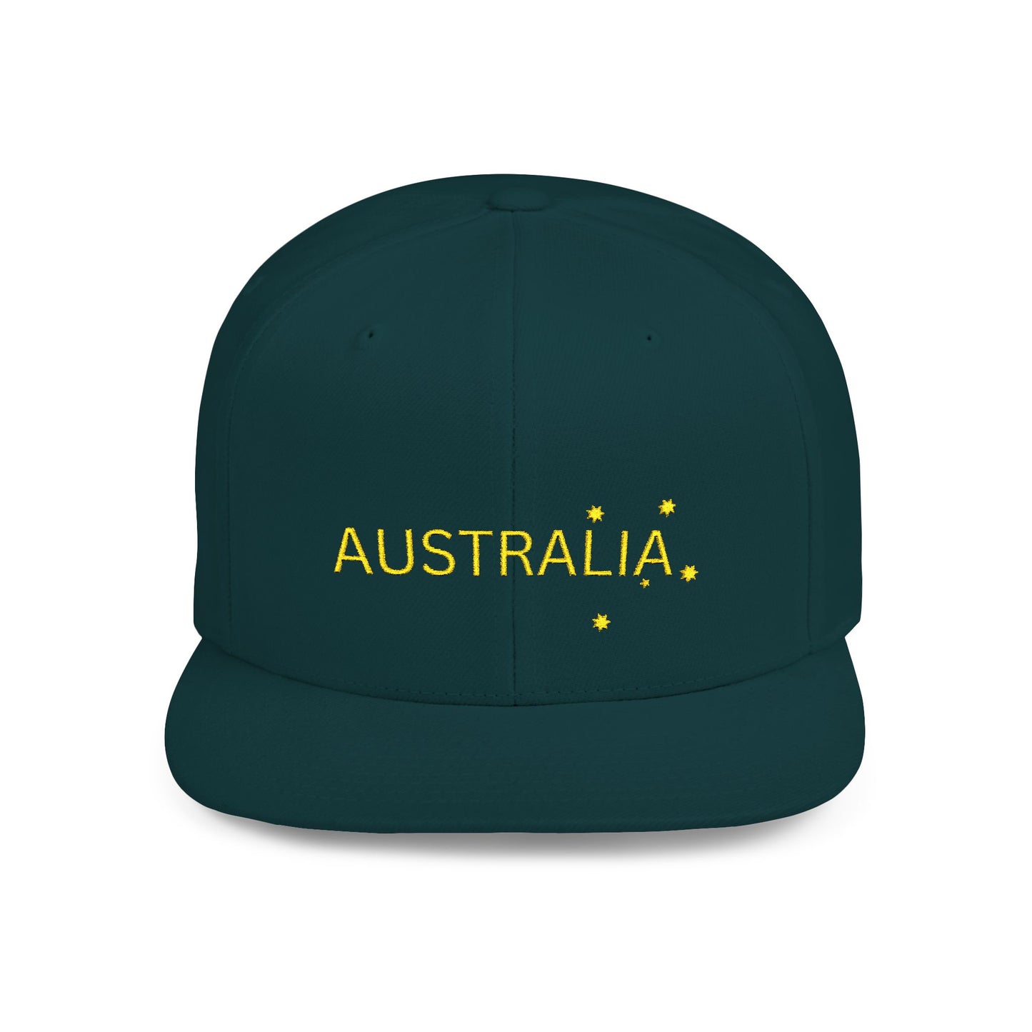 Green and gold Australia cap for sports fans and party costumes