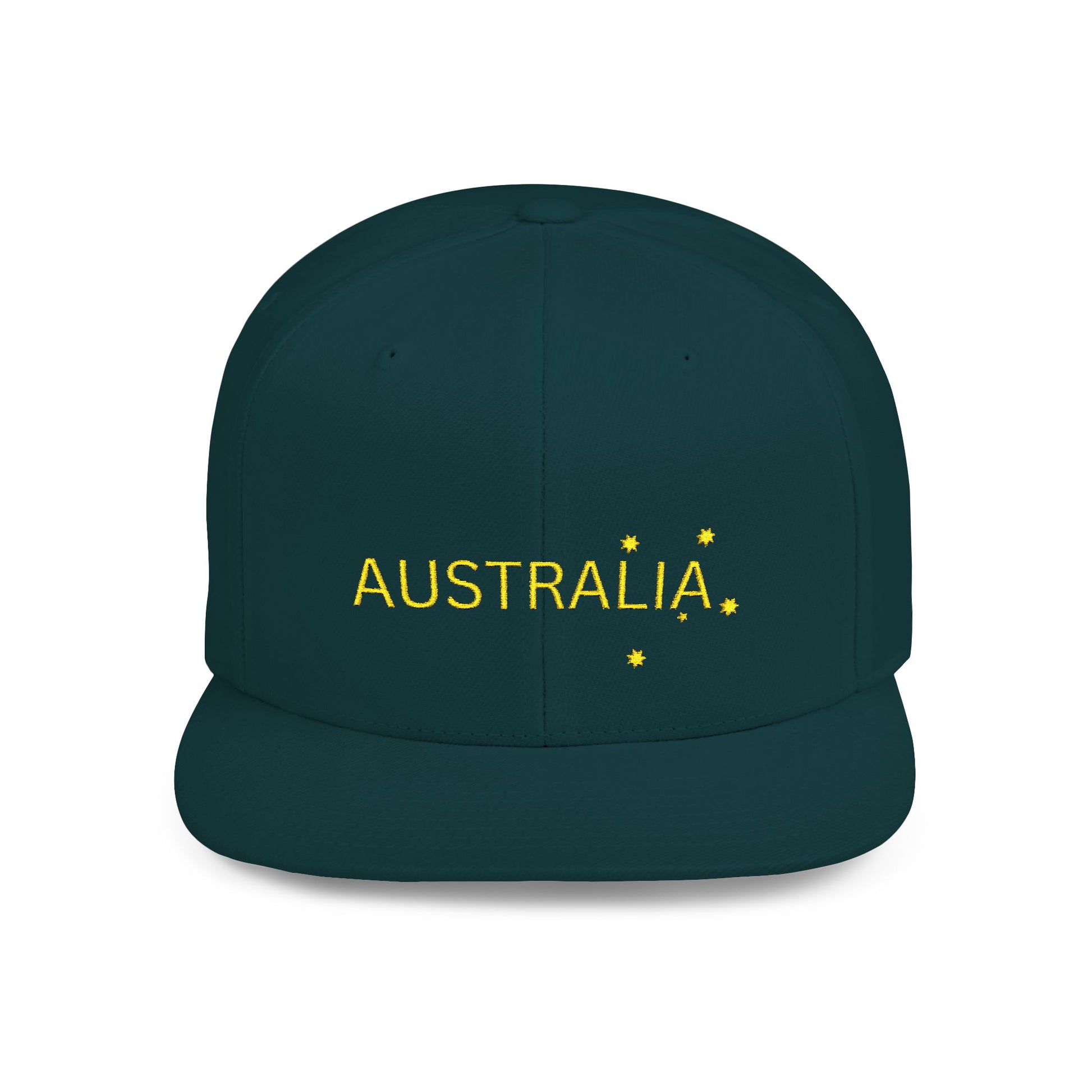 Green and gold Australia cap for sports fans and party costumes