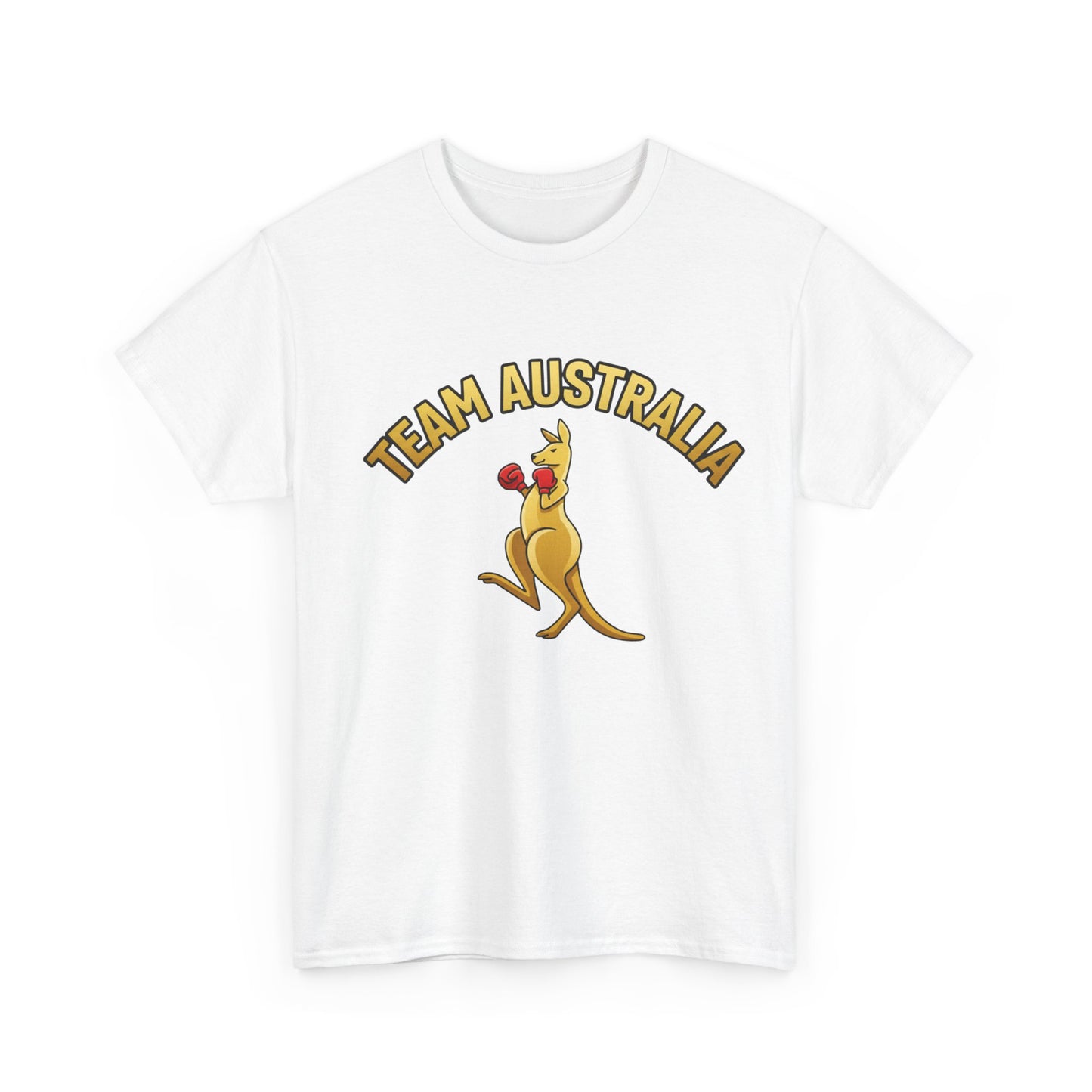 Team Australia kangaroo boxing mascot sports supporter t-shirt