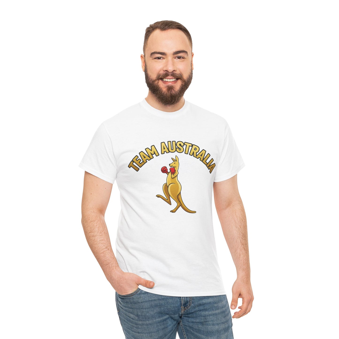 Team Australia winter games fan apparel with boxing kangaroo logo