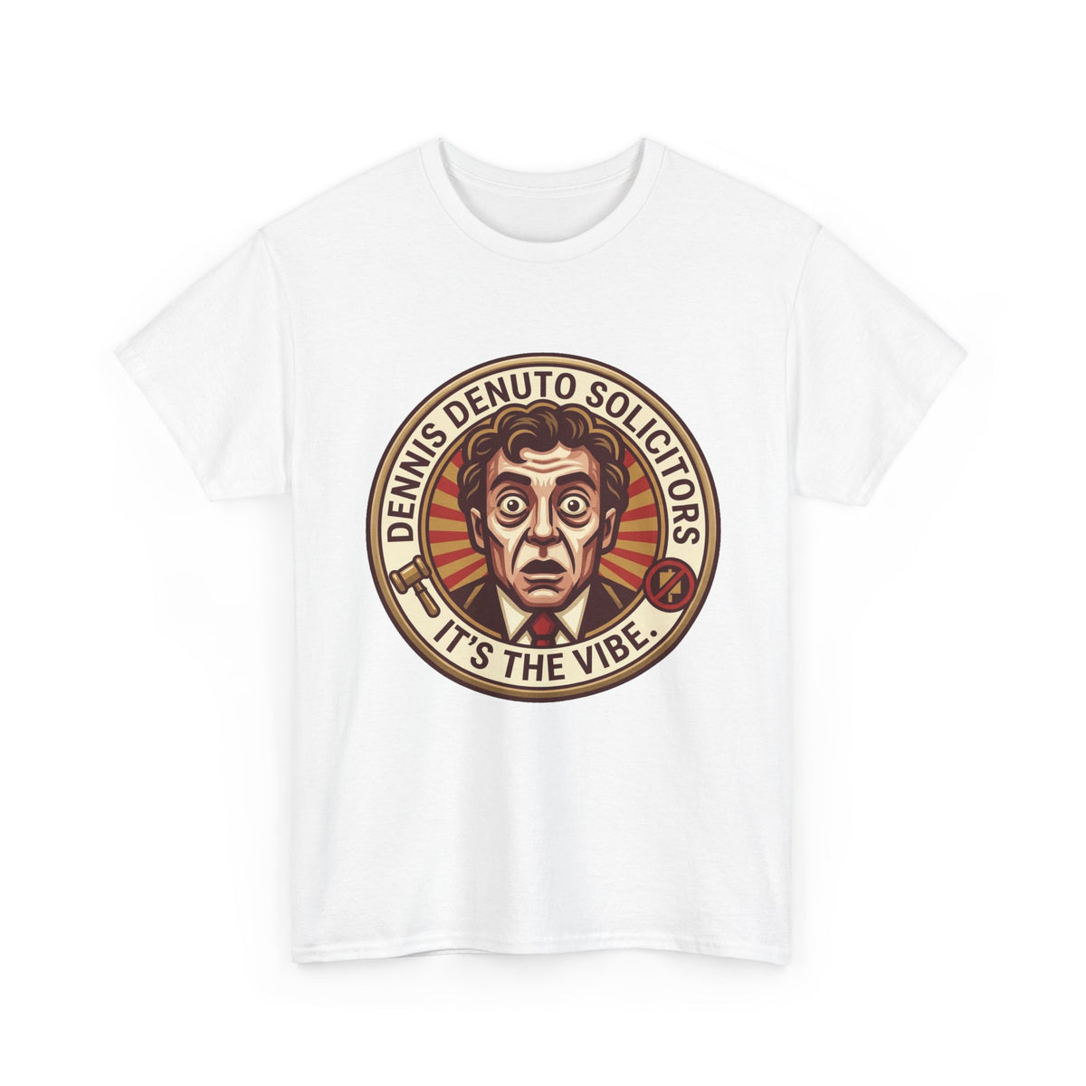 Dennis Denuto graphic T-shirt inspired by the classic Australian comedy The Castle