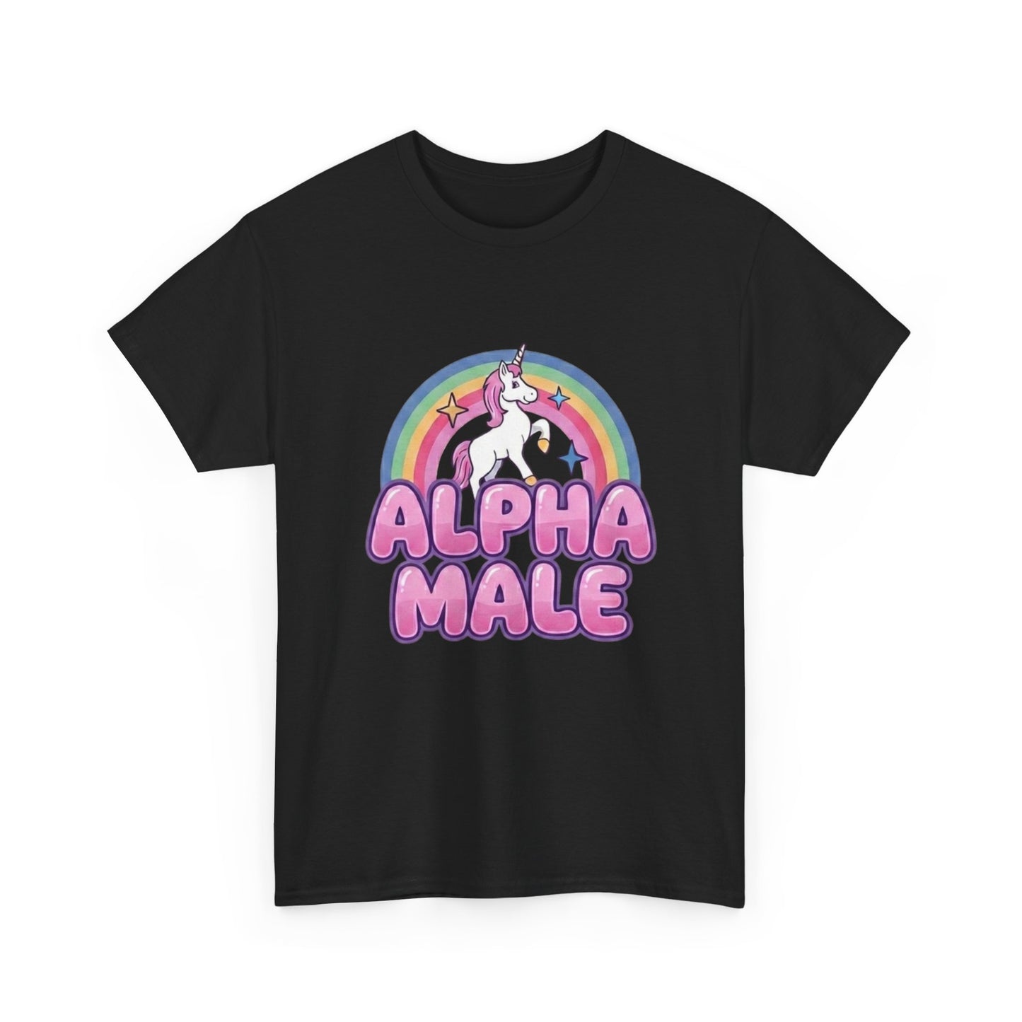 Alpha Male Unicorn funny t-shirt inspired by Todd Sampson on Gruen