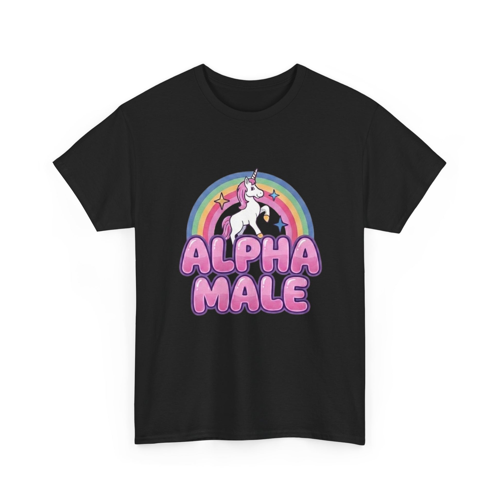 Alpha Male Unicorn funny t-shirt inspired by Todd Sampson on Gruen