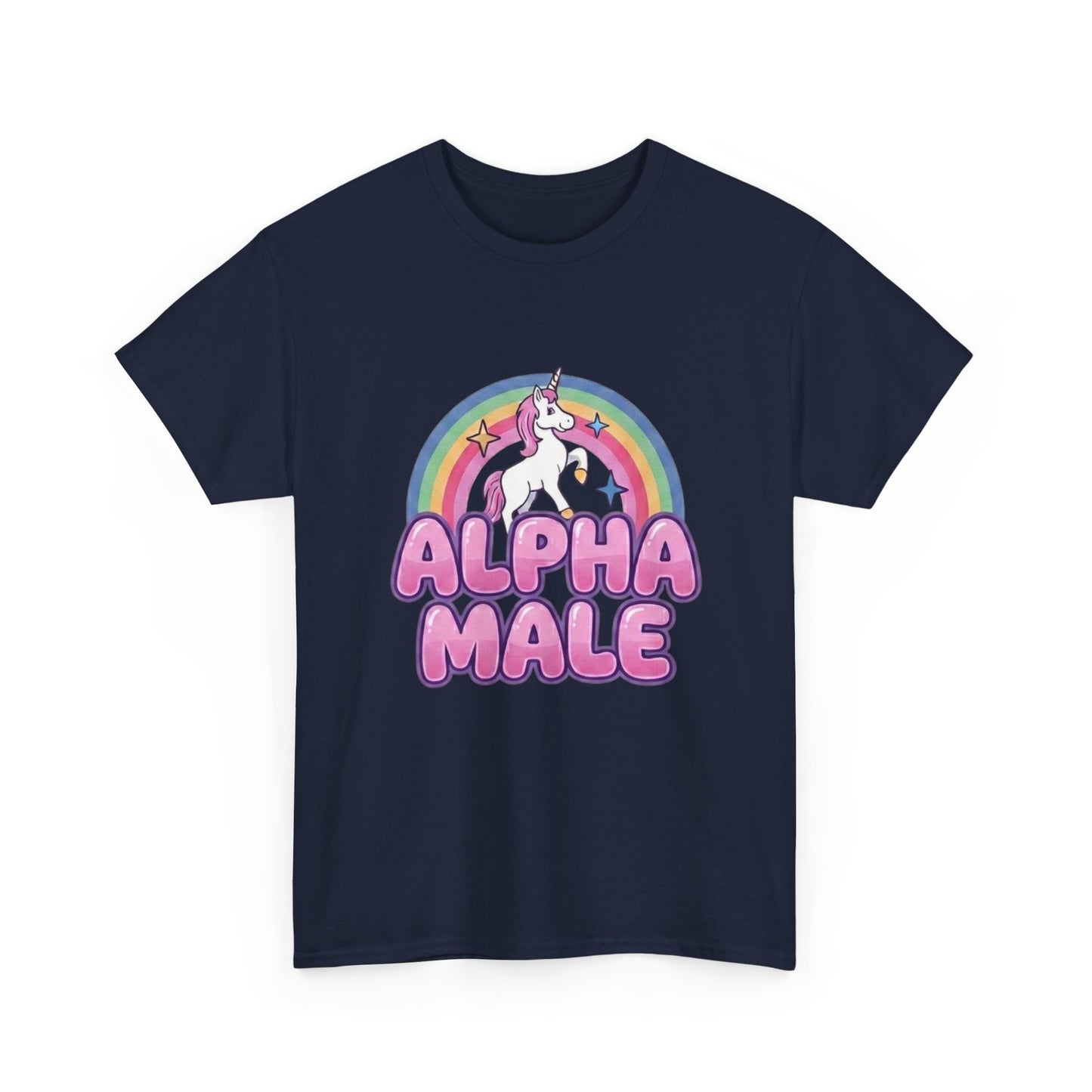 Witty Alpha Male Unicorn unisex tee inspired by Gruen humour