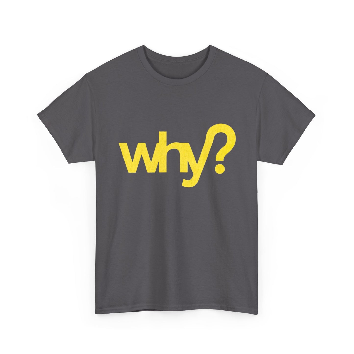 Minimalist “Why?” Tee for Gruen Fans and Aussie TV Lovers