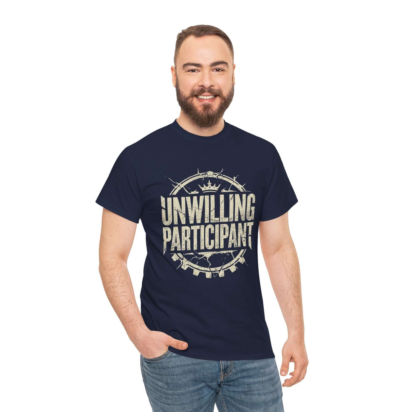 Unwilling Participant Trump inspired funny tee about surviving the chaos